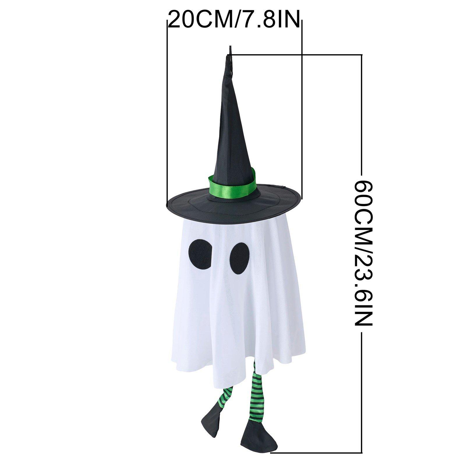 Multi - LIFE IDEAS - 3pcs Hanging Witch Hat Ghost with LED Lights - 2