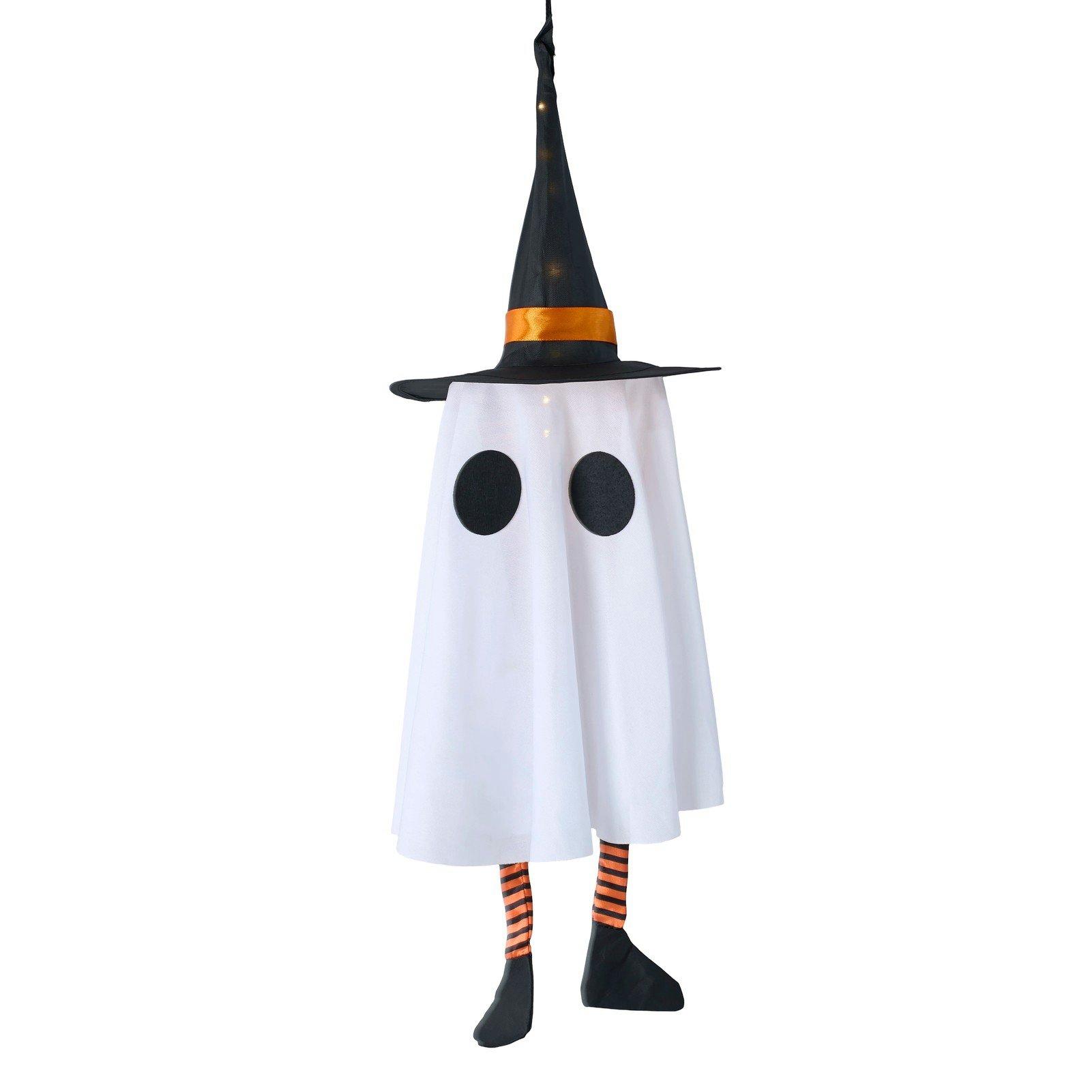 Multi - LIFE IDEAS - 3pcs Hanging Witch Hat Ghost with LED Lights - 3