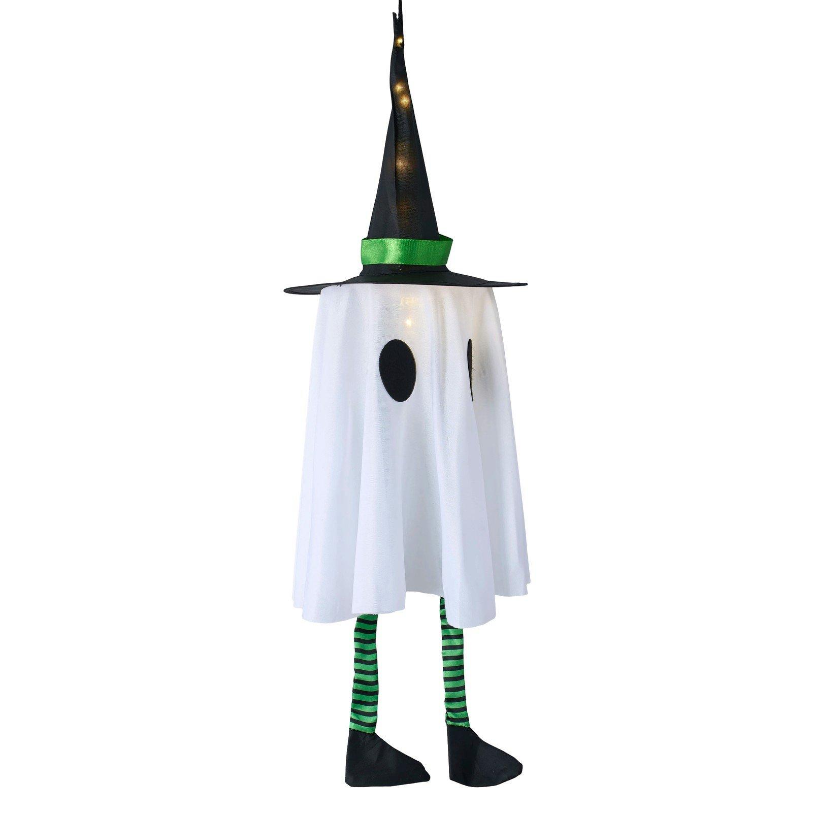 Multi - LIFE IDEAS - 3pcs Hanging Witch Hat Ghost with LED Lights - 4