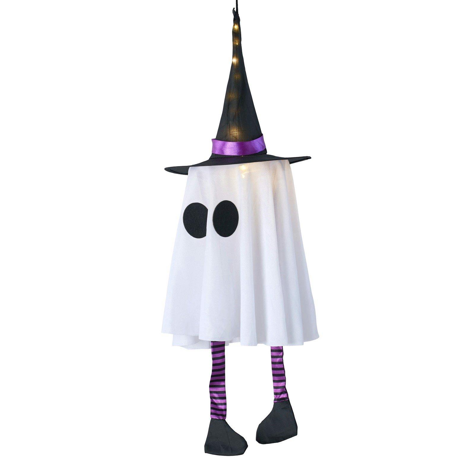 Multi - LIFE IDEAS - 3pcs Hanging Witch Hat Ghost with LED Lights - 5