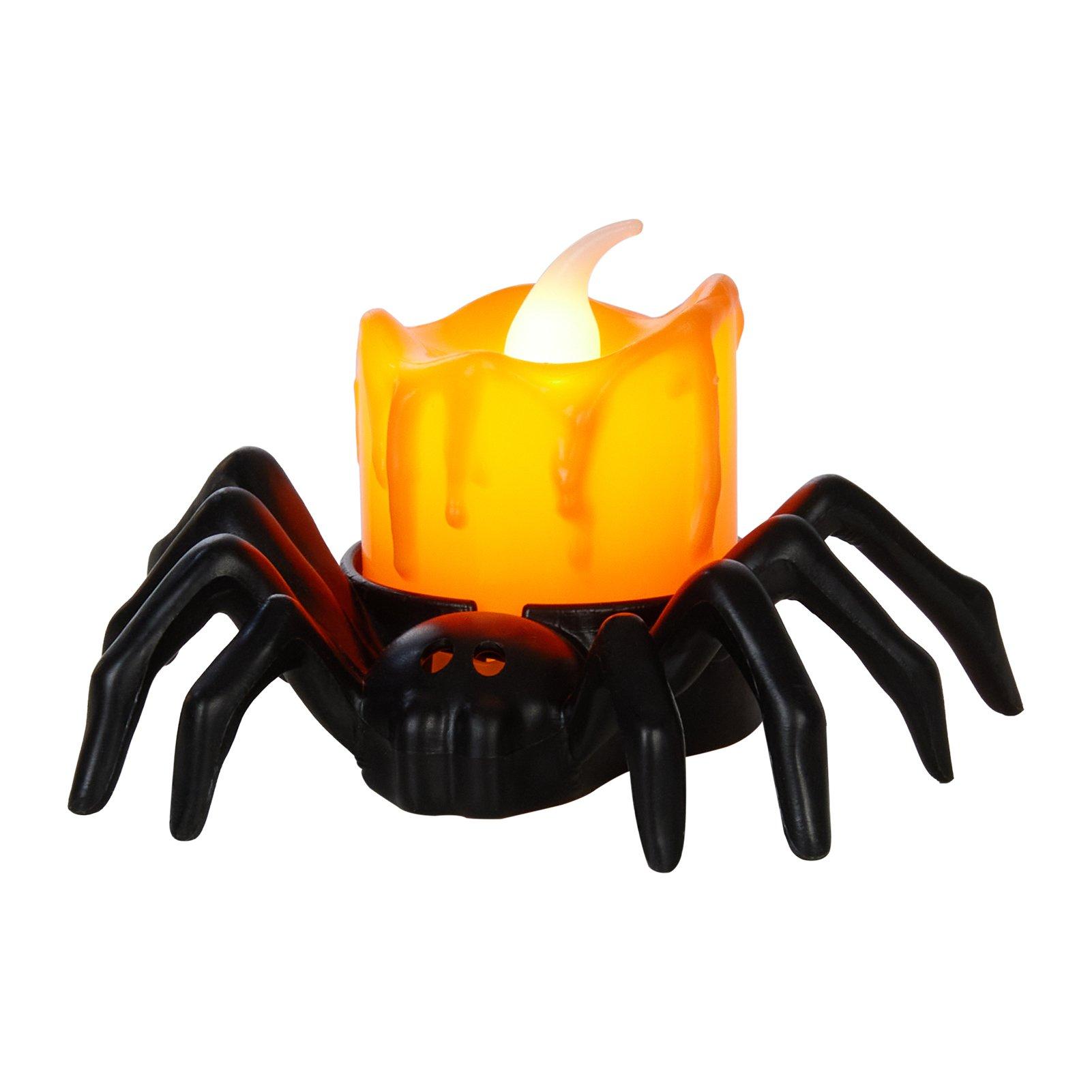 Orange/Black - LIFE IDEAS - 6PCS Halloween LED Candles - 1