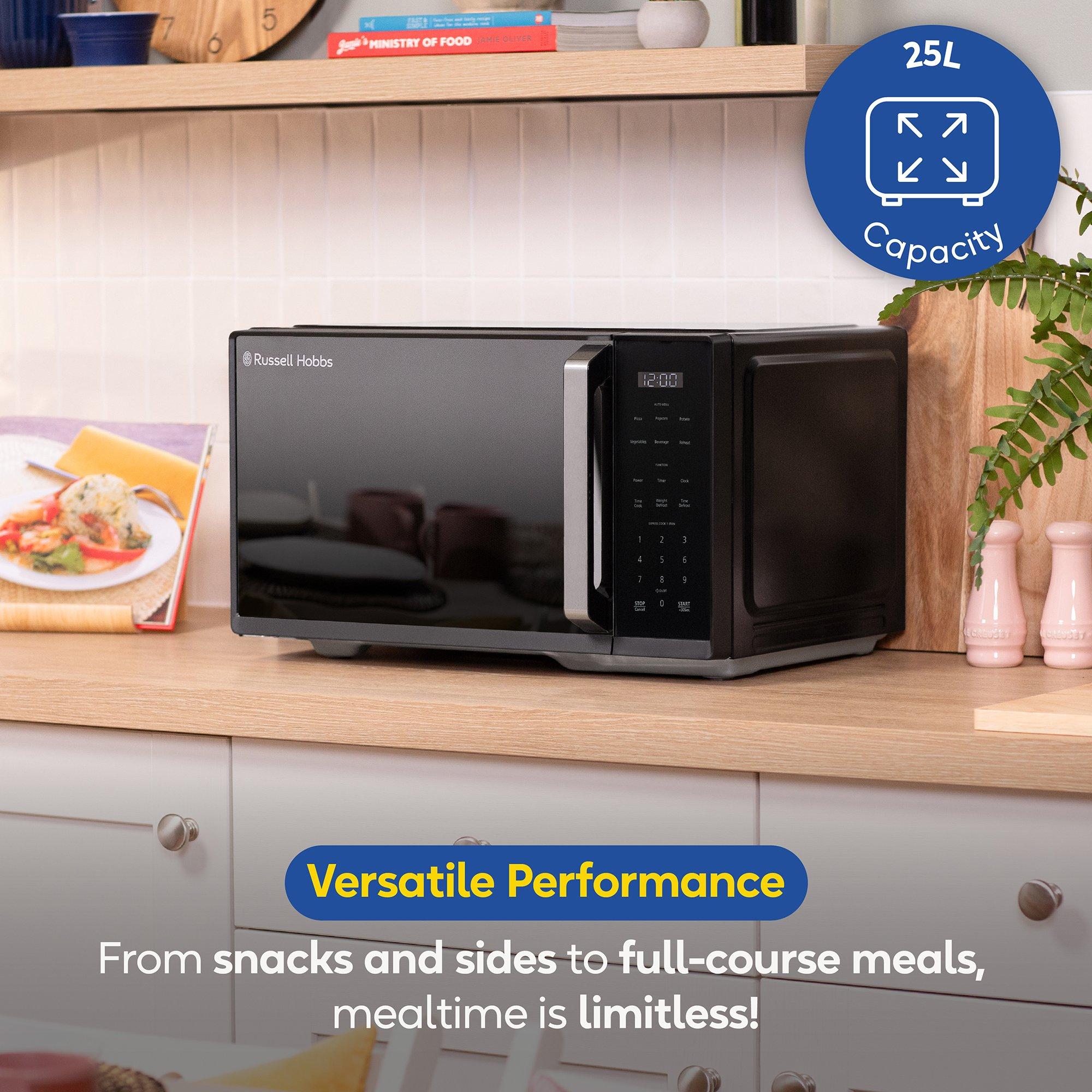 Black - Russell Hobbs - RHMT2512B 25L Digital Microwave - 5