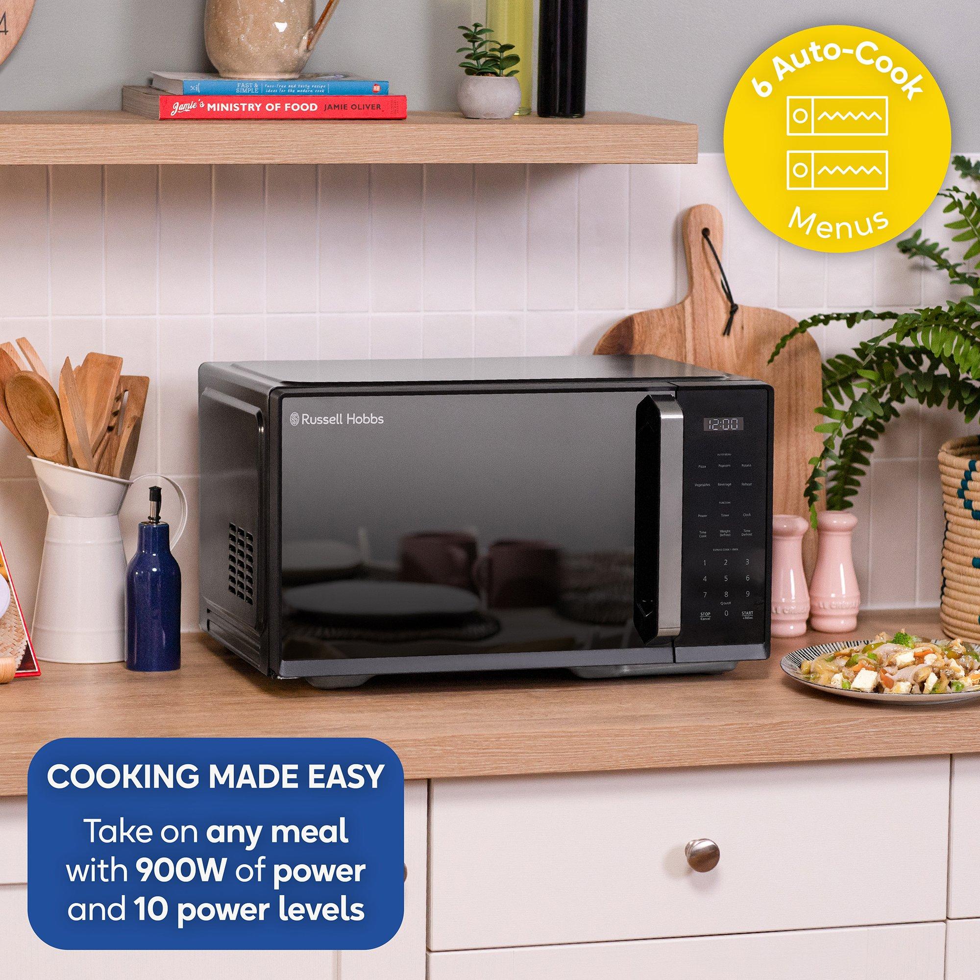 Black - Russell Hobbs - RHMT2512B 25L Digital Microwave - 6