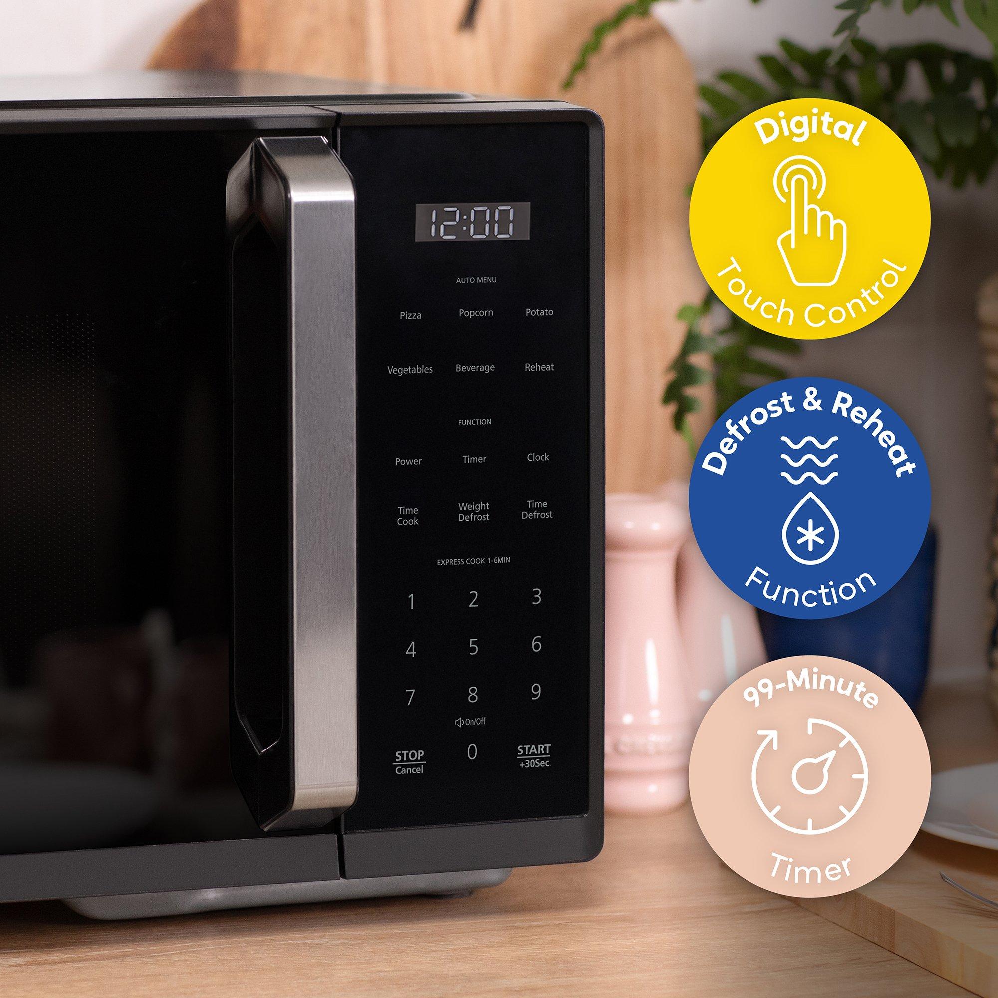 Black - Russell Hobbs - RHMT2512B 25L Digital Microwave - 8