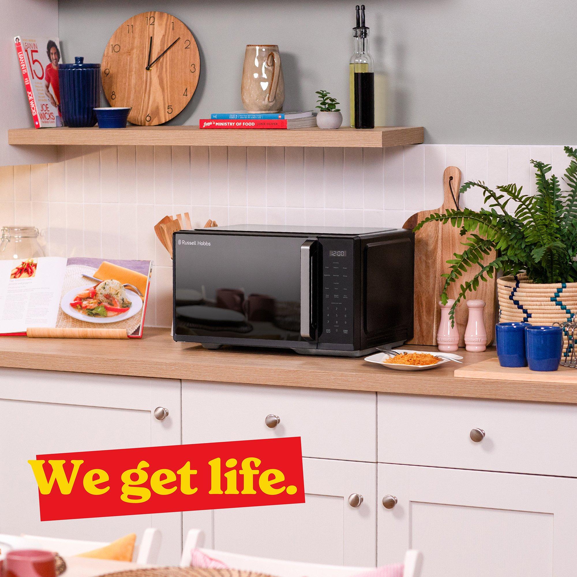 Black - Russell Hobbs - RHMT2512B 25L Digital Microwave - 9