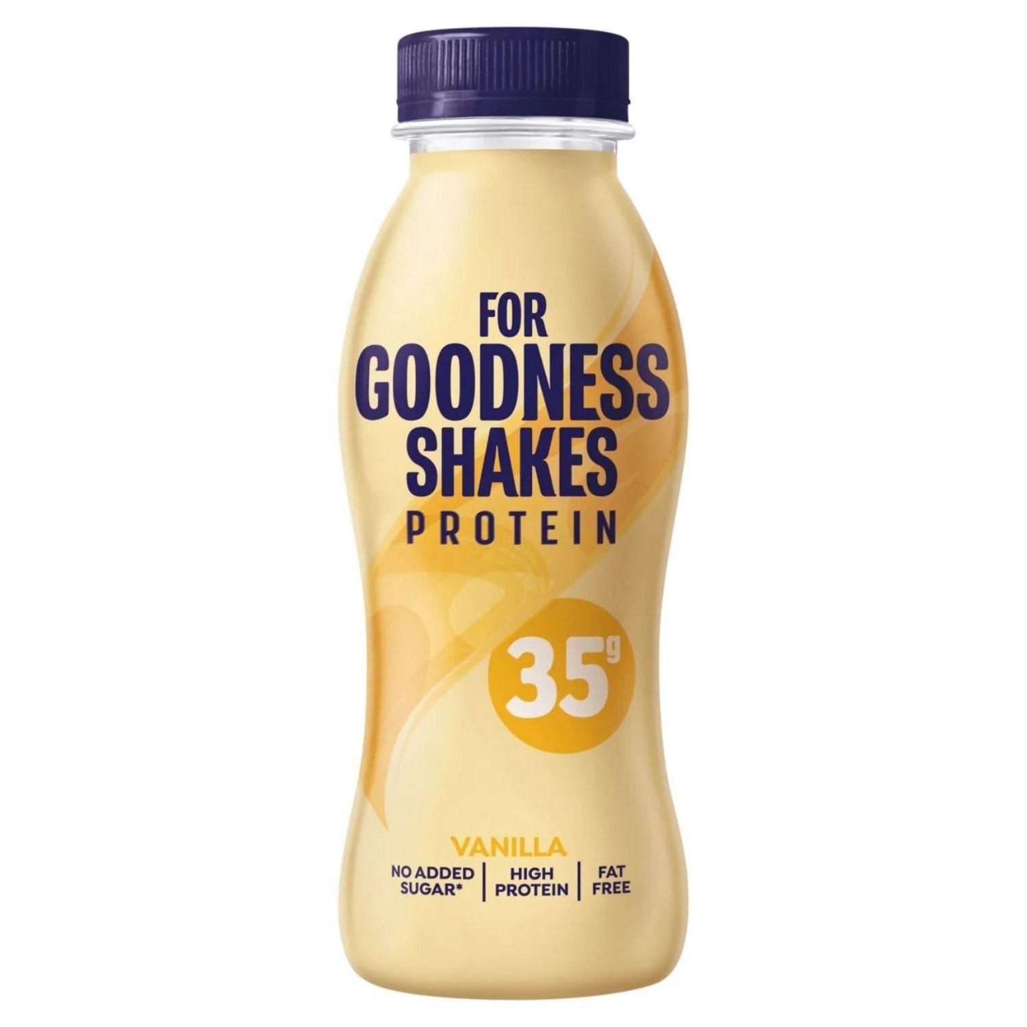 For Goodness Shakes  Rtd - High Protein Shake - Vanilla - 8 Bottles