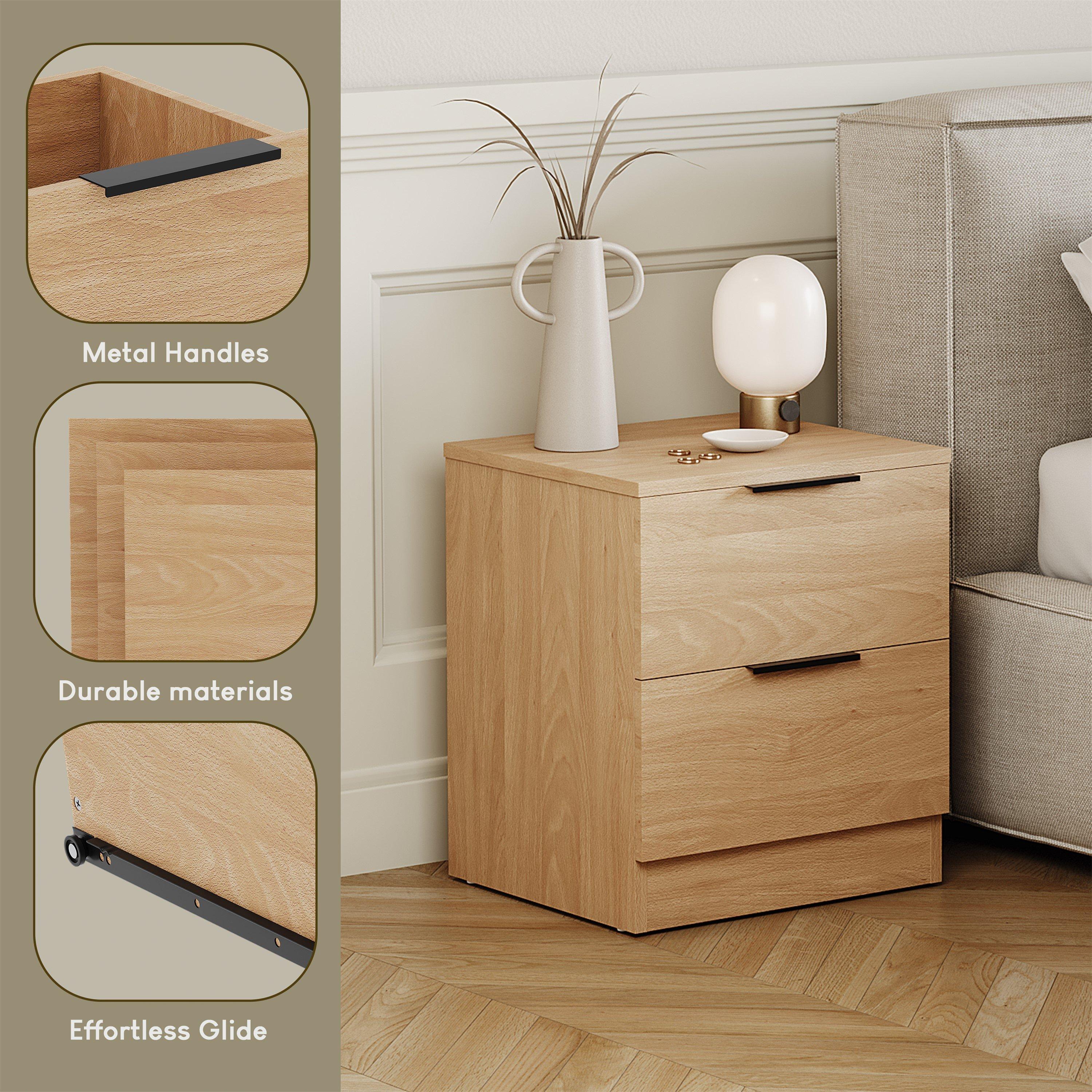 Pine - Lassic - Vida Designs Trega 4 Piece Bedroom Set 2 - 4