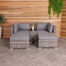 Charles Bentley Multifunctional Contemporary Lounge Set