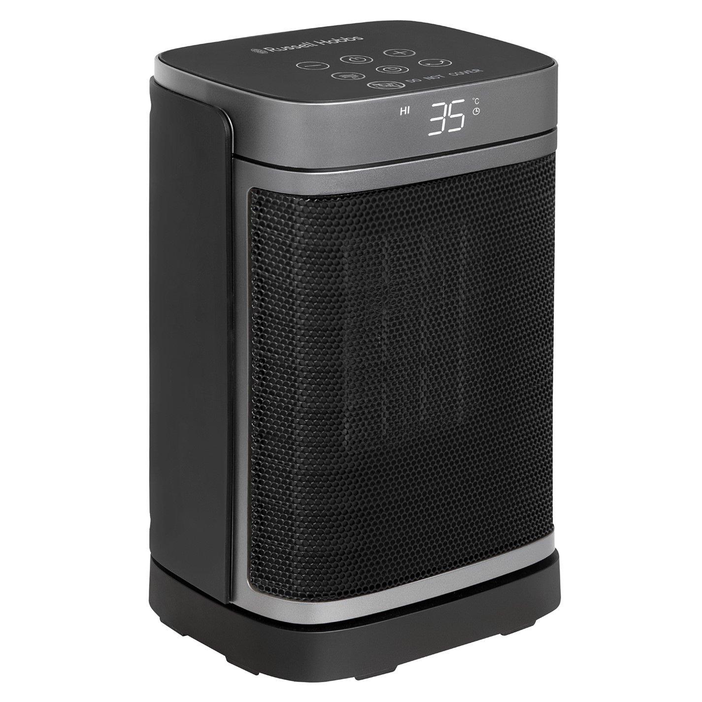 Silver / Black - Russell Hobbs - RHCH2001S Oscillating Indoor Ceramic heater - 15