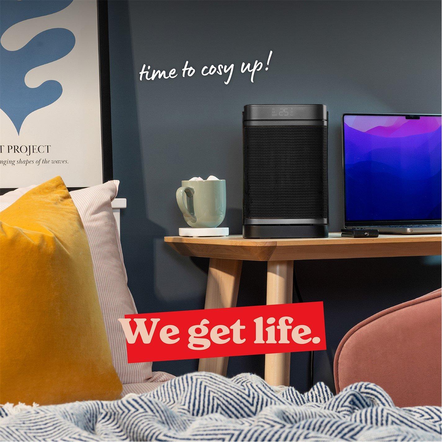 Silver / Black - Russell Hobbs - Russell Hobbs RHCH2001S Oscillating Ceramic heater - 8