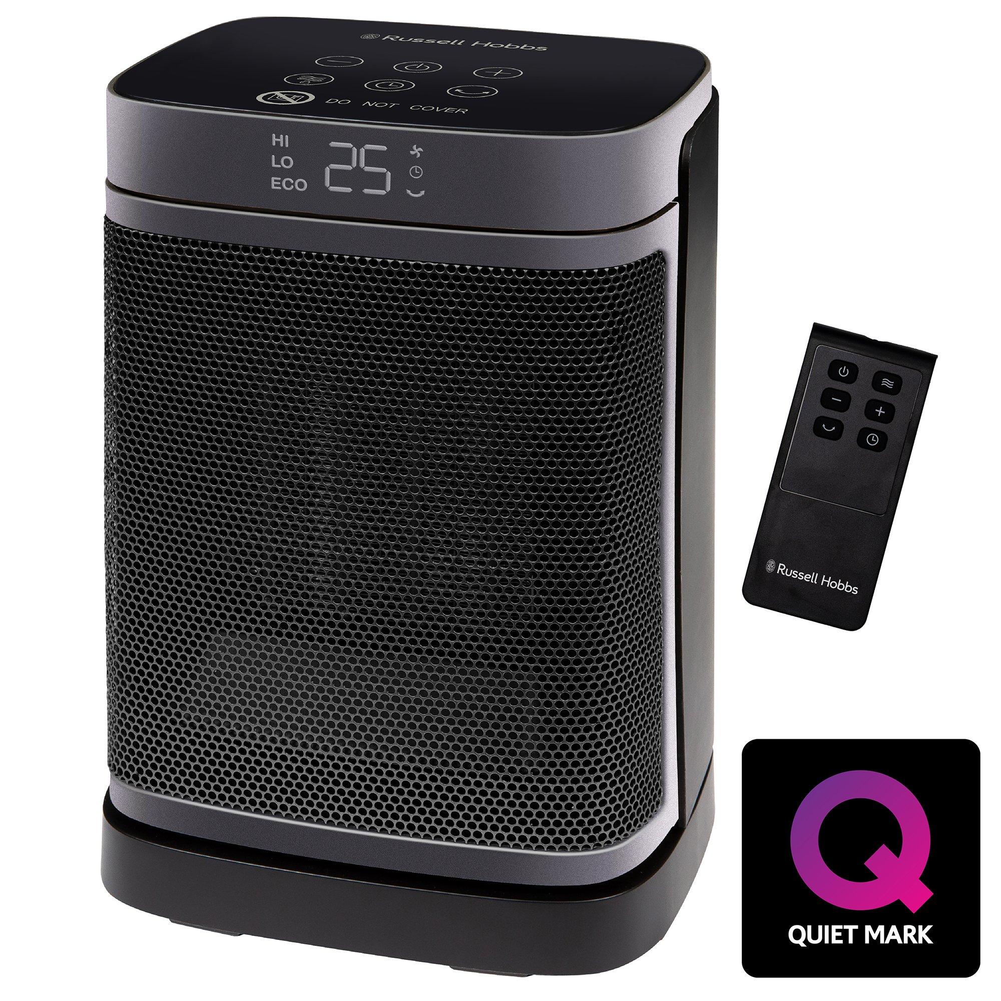 Silver / Black - Russell Hobbs - Russell Hobbs RHCH2001S Oscillating Ceramic heater - 10