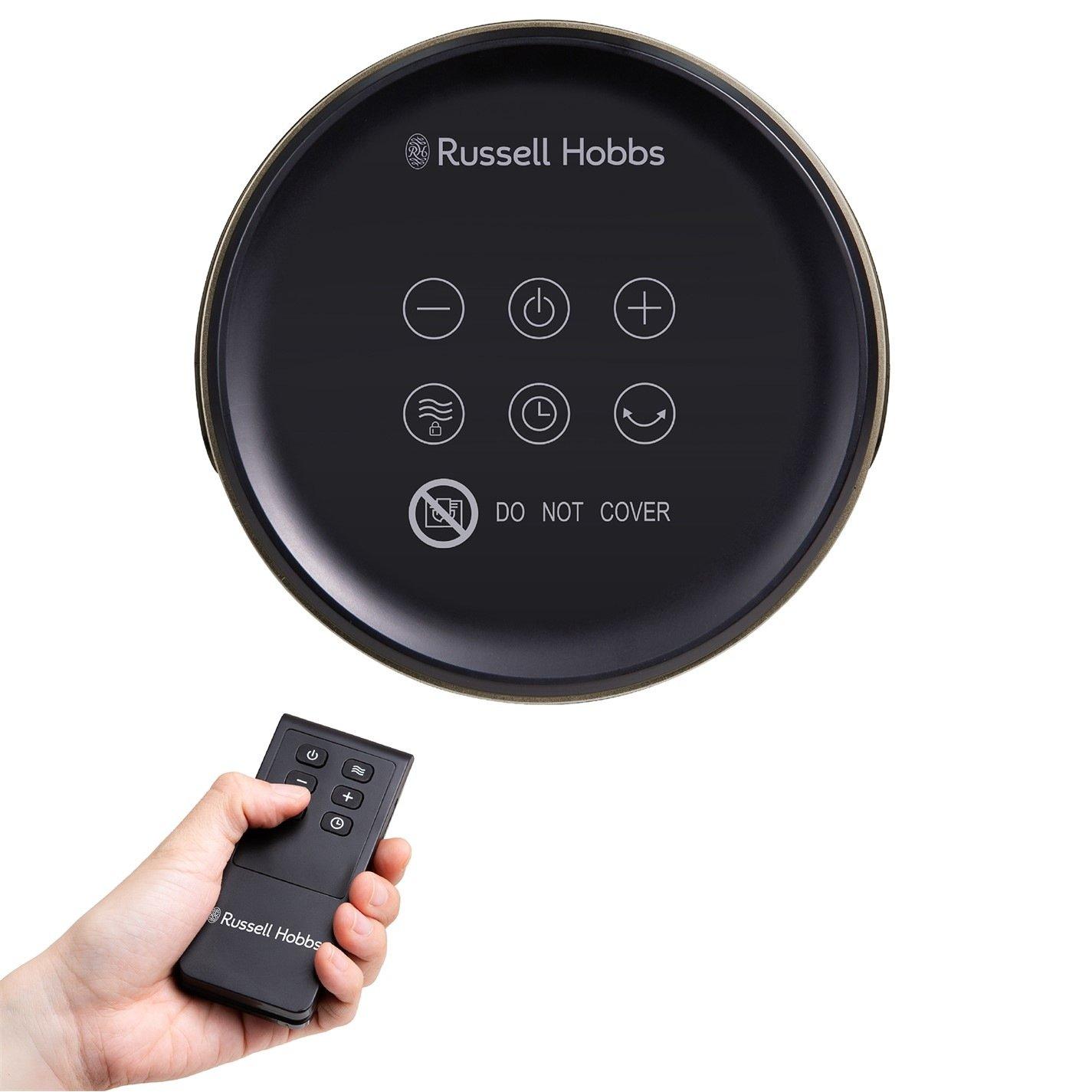 Gold / Black - Russell Hobbs - RHCH2002G Oscillating Indoor Ceramic heater - 10