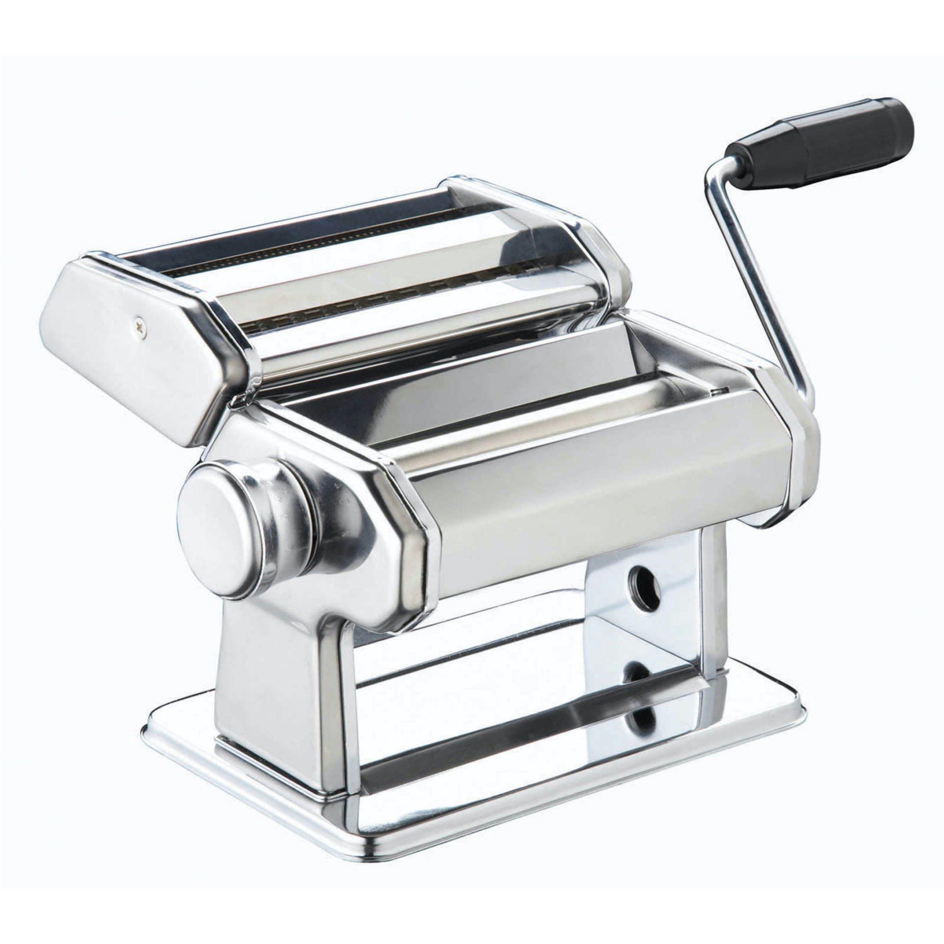 Silver - KitchenCraft - KitchenCraft Italian Double Cutter Pasta Machine - 1
