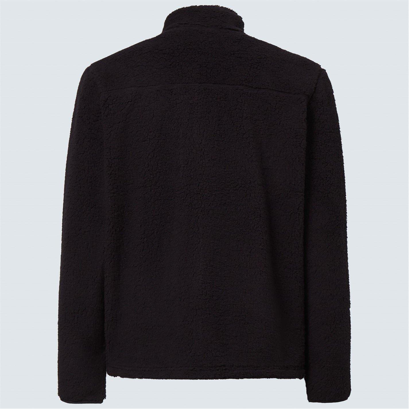 Black - Oakley - Men's Mountain Fire Full Zip Sherpa Long Sleeve Fleece - 2