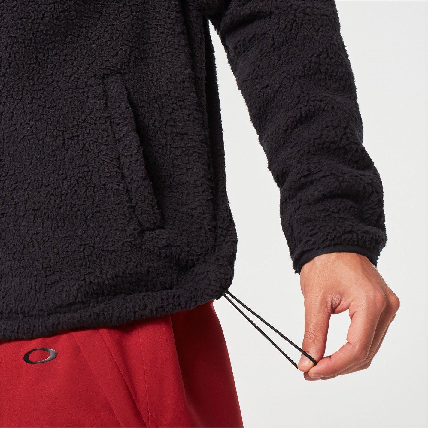 Black - Oakley - Men's Mountain Fire Full Zip Sherpa Long Sleeve Fleece - 6