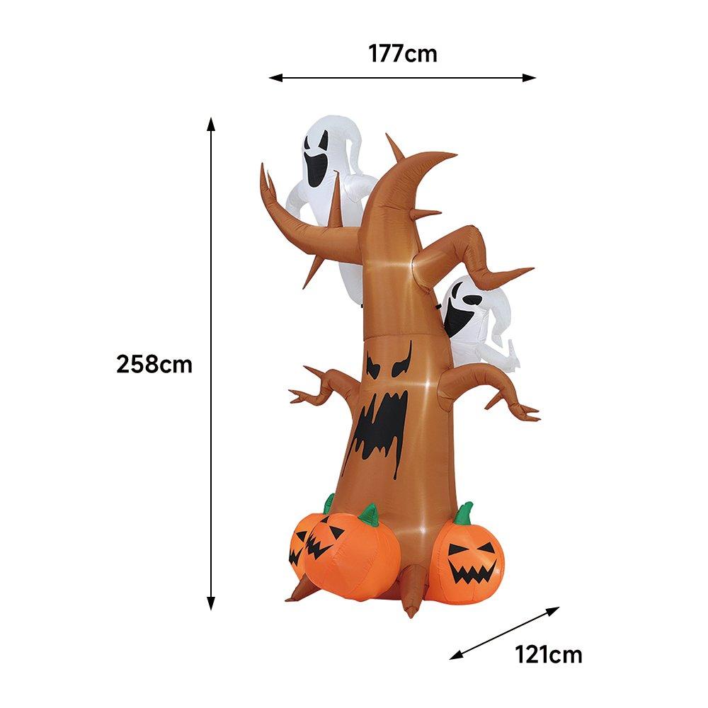 Brown - LIFE IDEAS - Halloween Inflatable Ghost Pumpkin Blow Up - 2