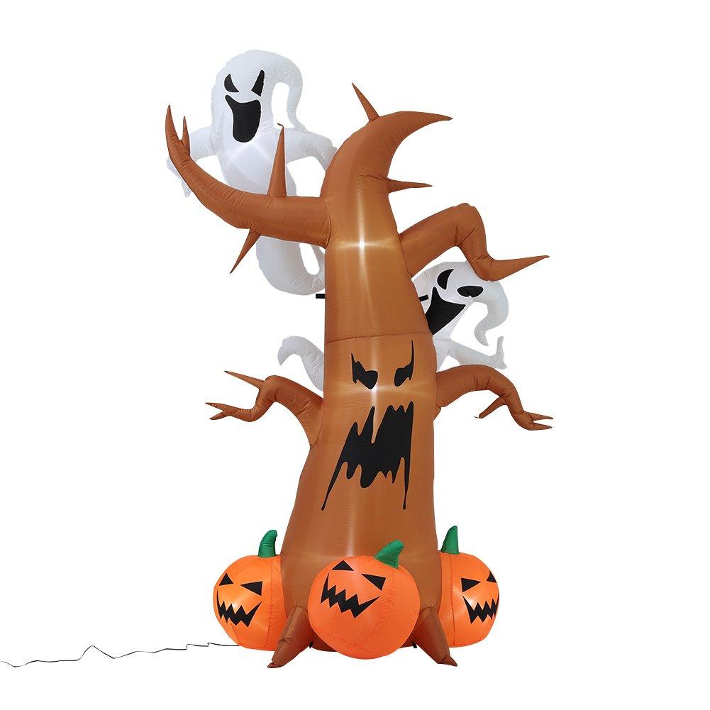 Brown - LIFE IDEAS - Halloween Inflatable Ghost Pumpkin Blow Up - 3