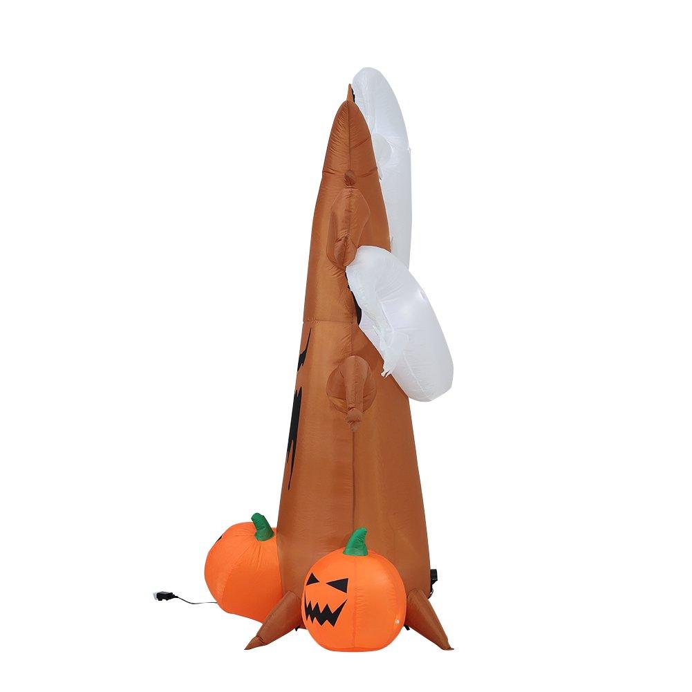 Brown - LIFE IDEAS - Halloween Inflatable Ghost Pumpkin Blow Up - 4