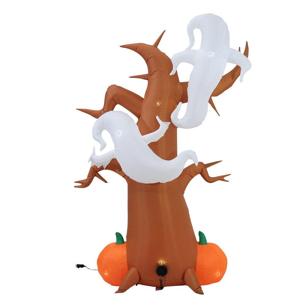 Brown - LIFE IDEAS - Halloween Inflatable Ghost Pumpkin Blow Up - 5