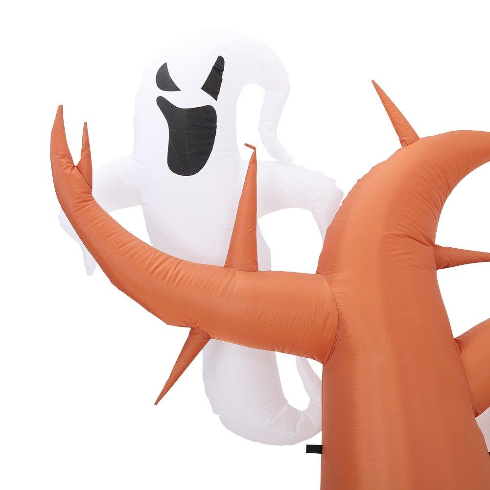 Brown - LIFE IDEAS - Halloween Inflatable Ghost Pumpkin Blow Up - 10