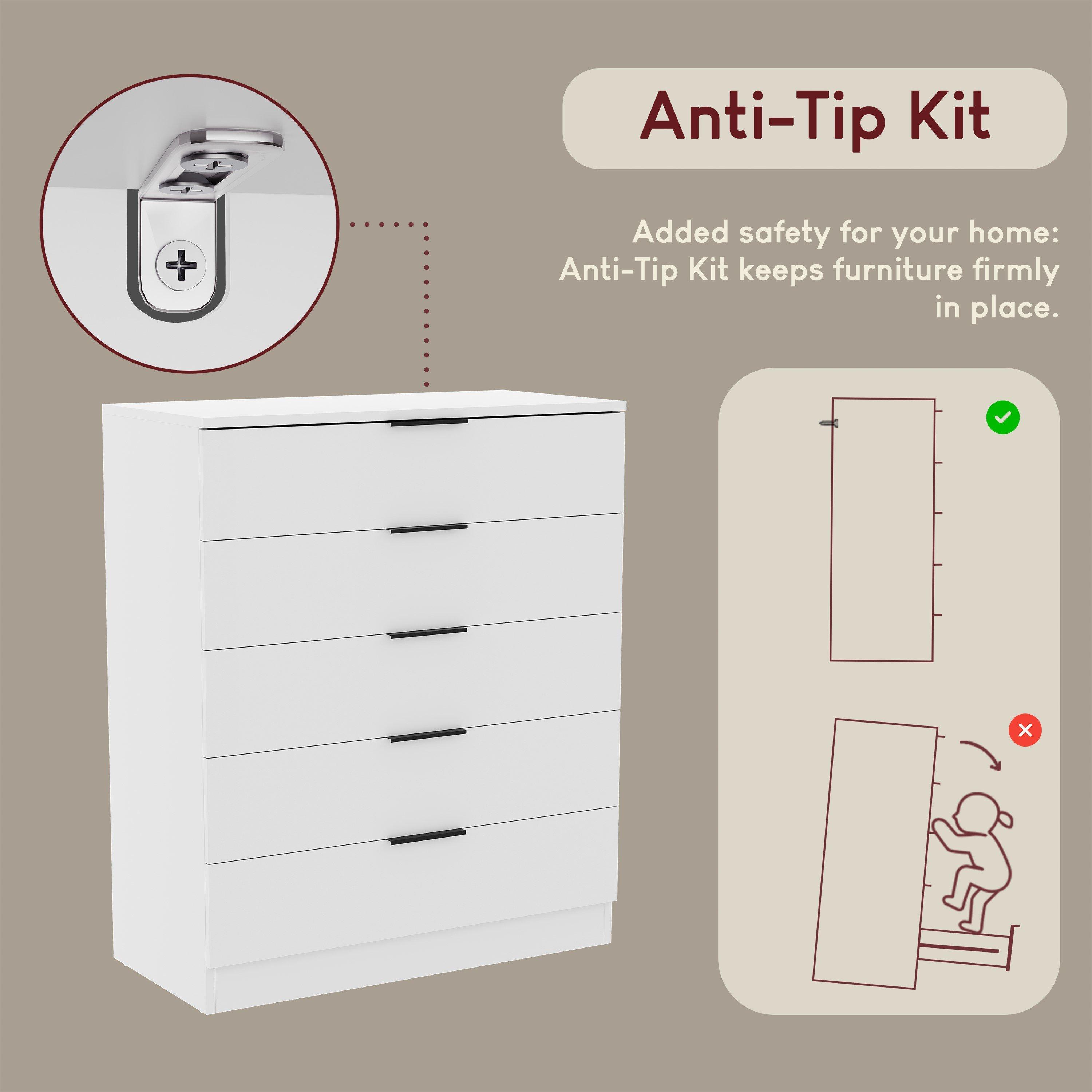 White - Lassic - Vida Designs Trega 4 Piece Bedroom Set 4 - 8