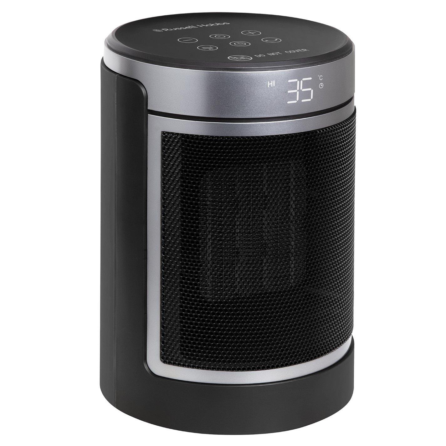 Silver / Black - Russell Hobbs - RHCH2002S Oscillating Indoor Ceramic Heater - 12