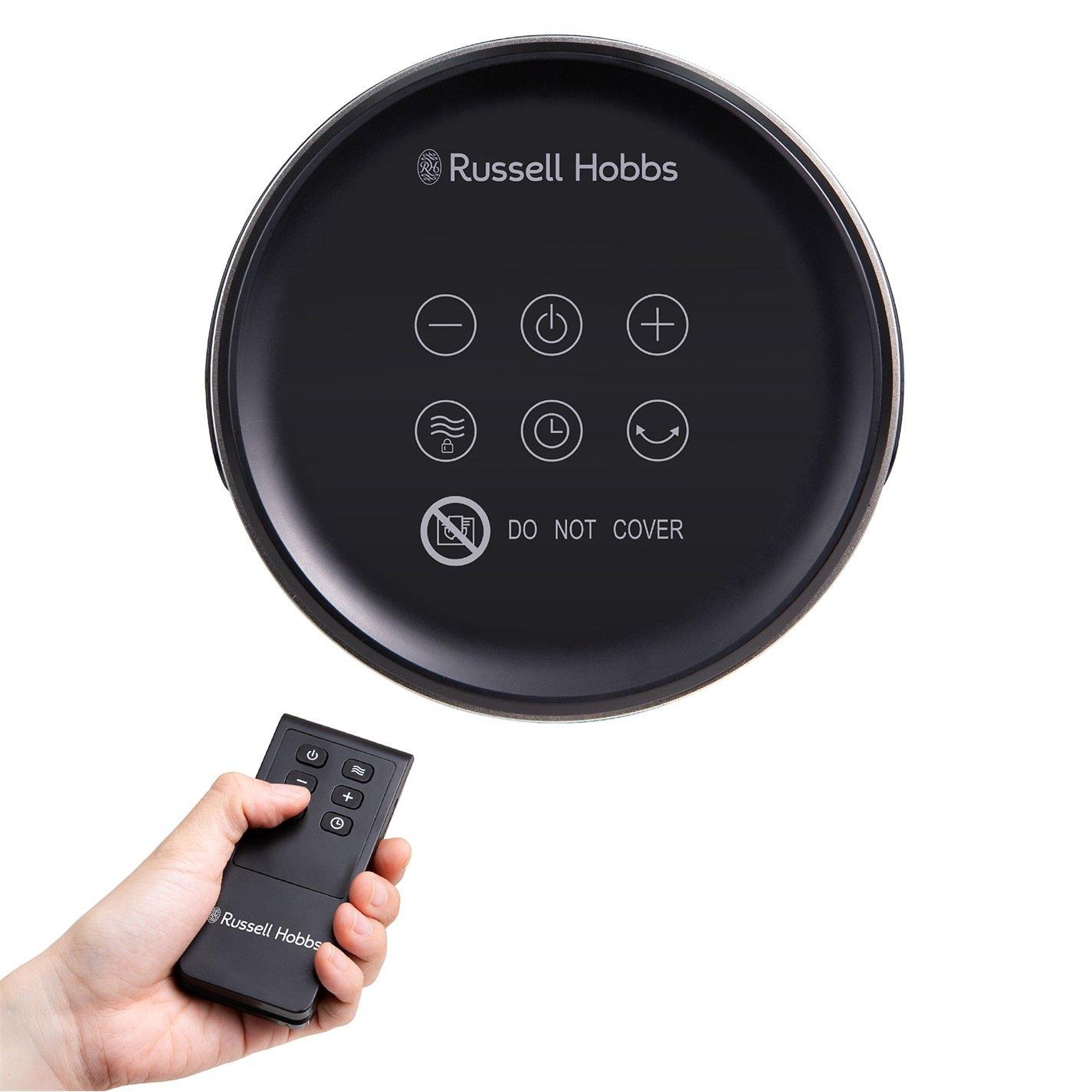 Silver / Black - Russell Hobbs - RHCH2002S Oscillating Indoor Ceramic Heater - 9