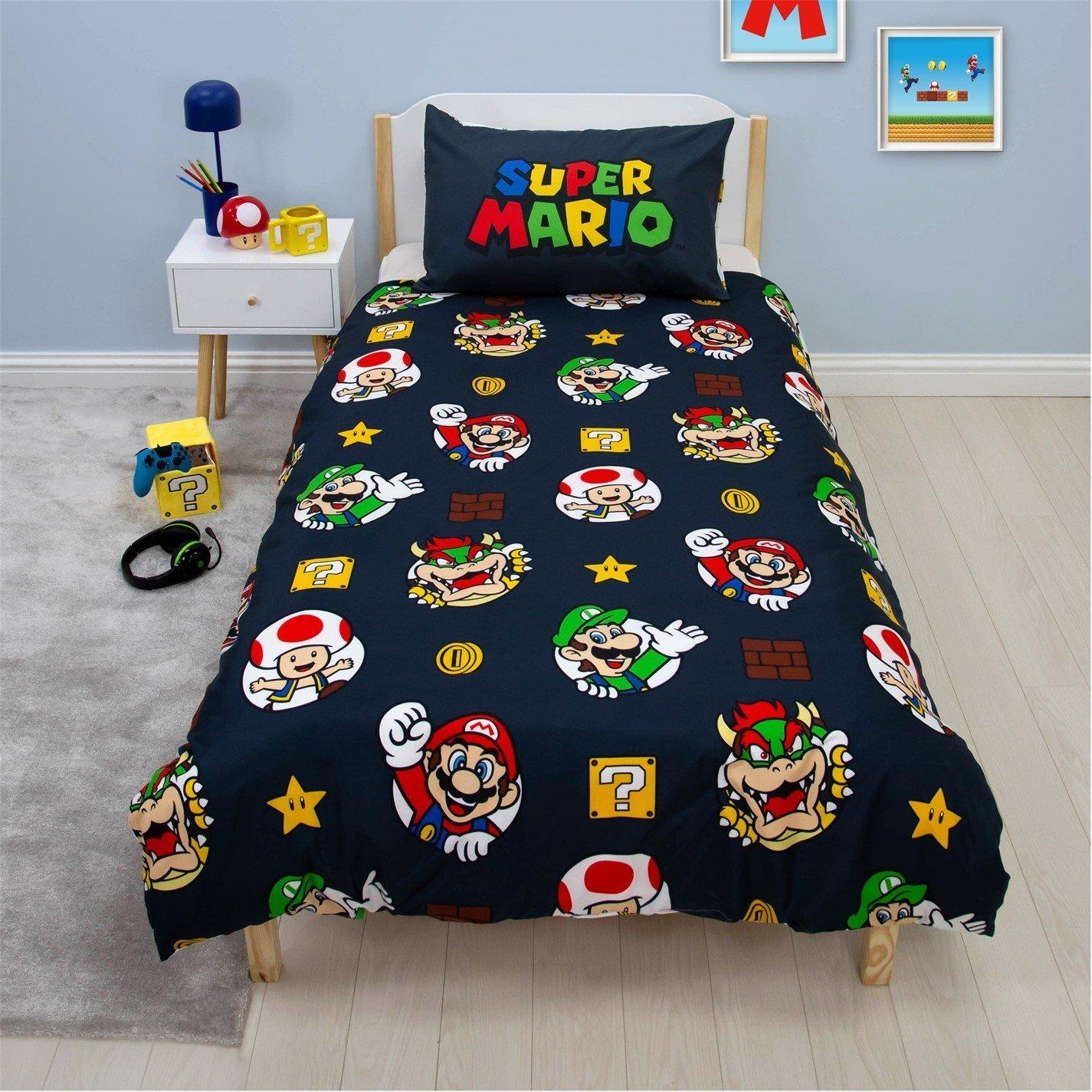 Multi - Nintendo - Blackend Single Duvet - 2