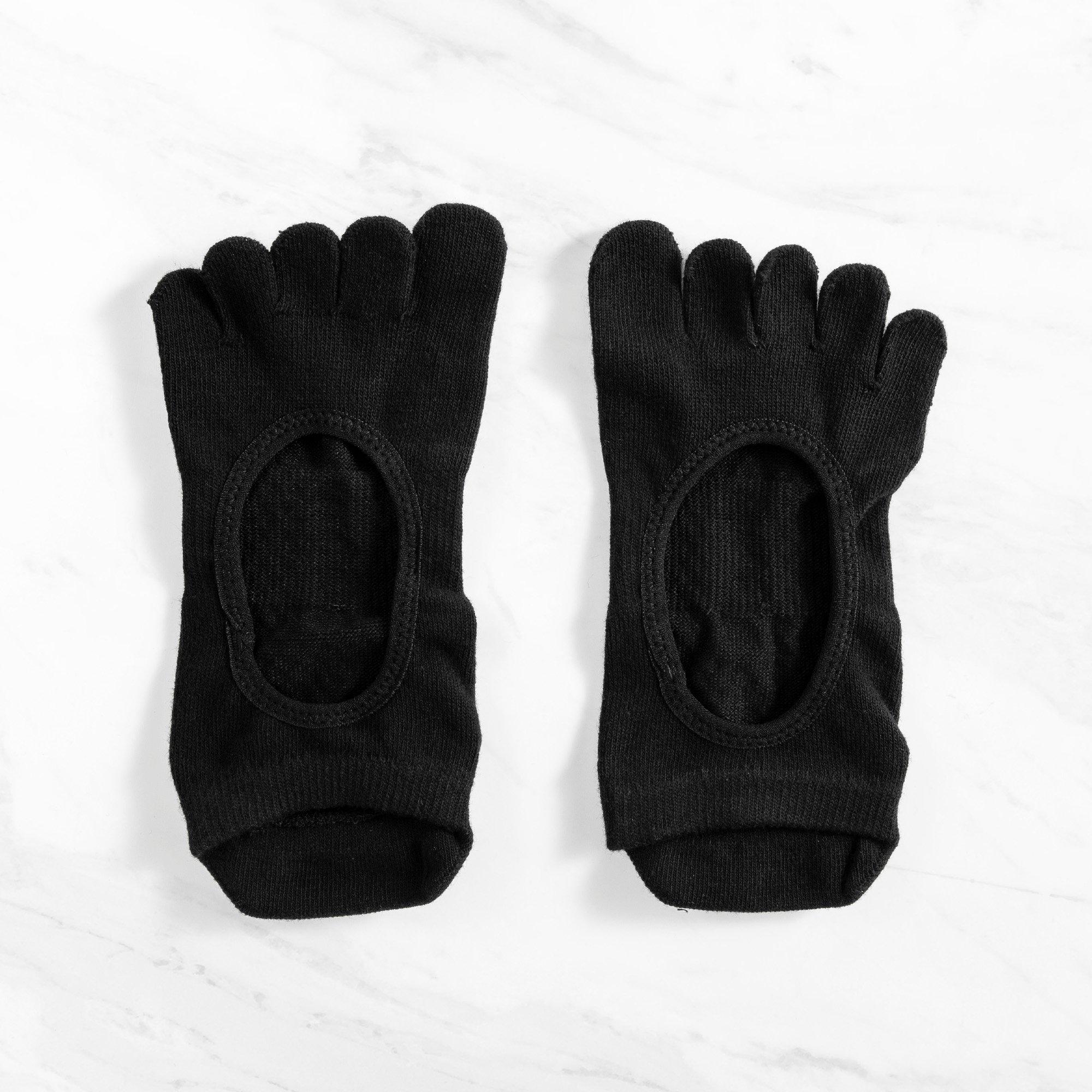 Black - Myga - Myga Pack of 3 Yoga Toe Socks - 3