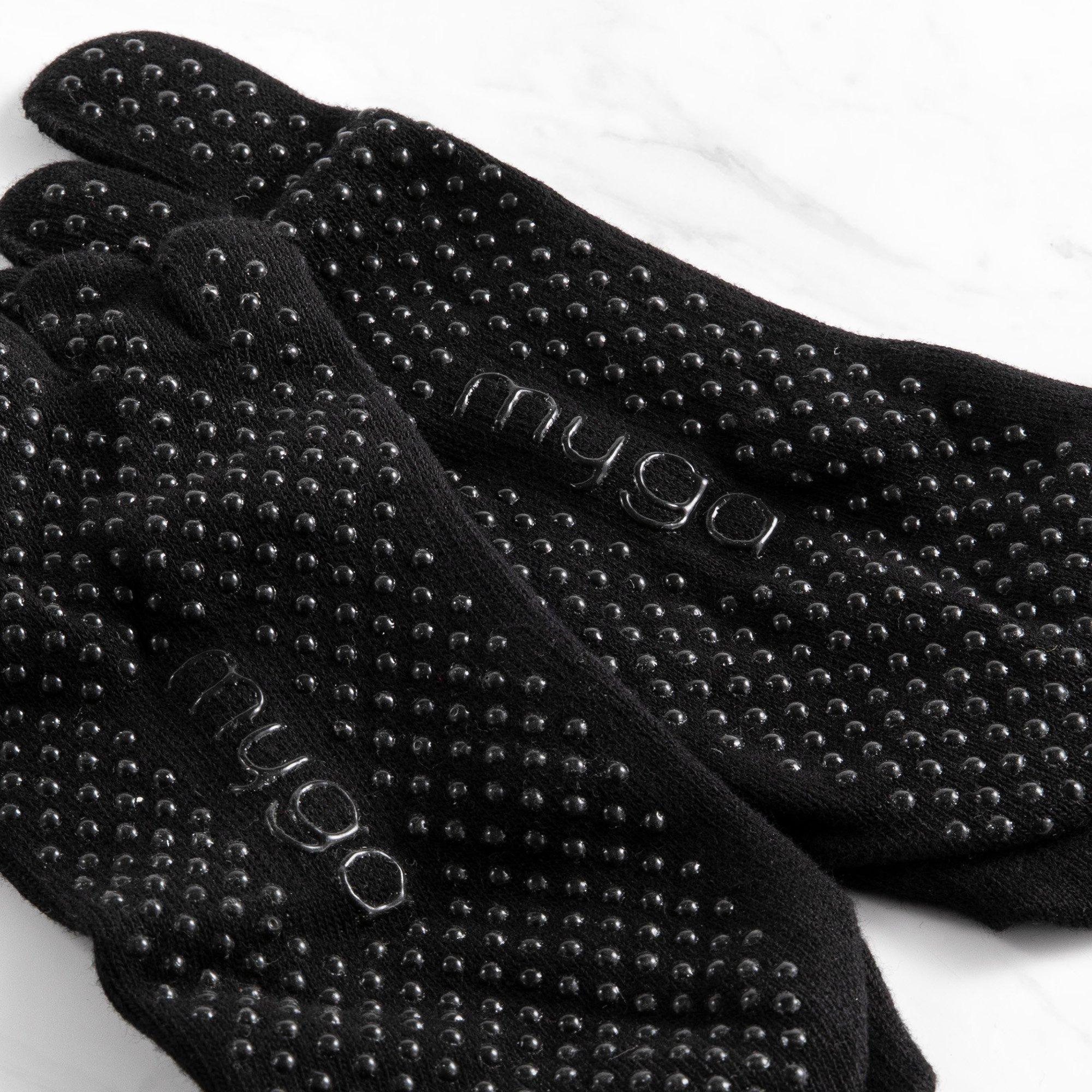 Black - Myga - Myga Pack of 3 Yoga Toe Socks - 4