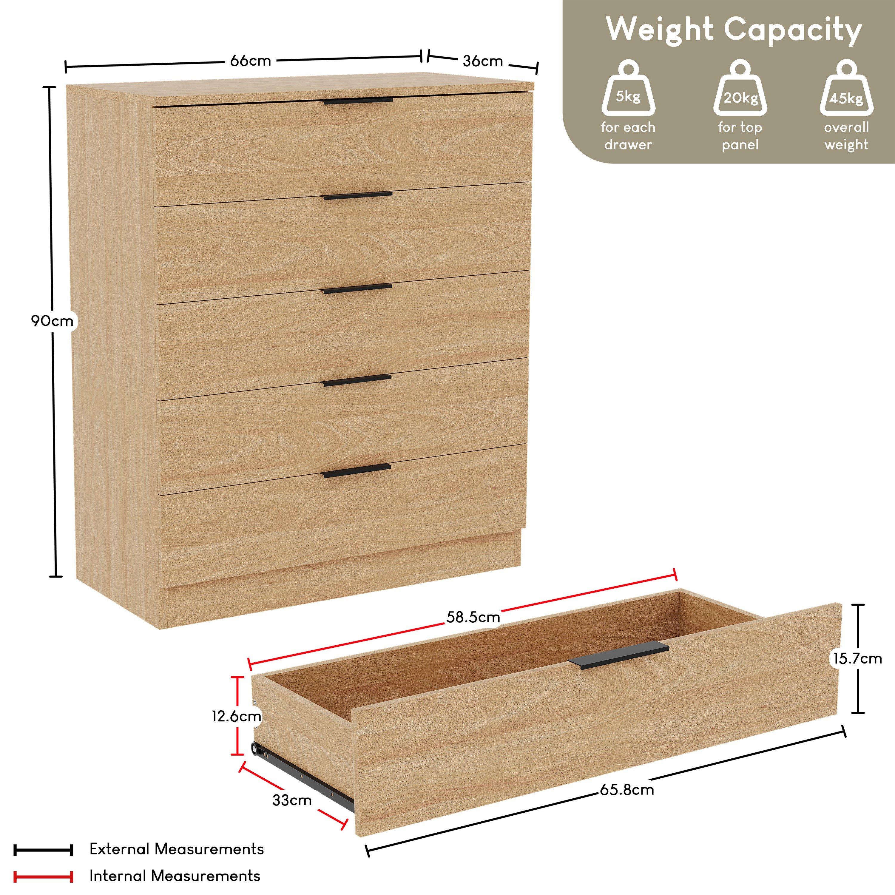 Pine - Lassic - Vida Designs Trega 4 Piece Bedroom Set 5 - 6