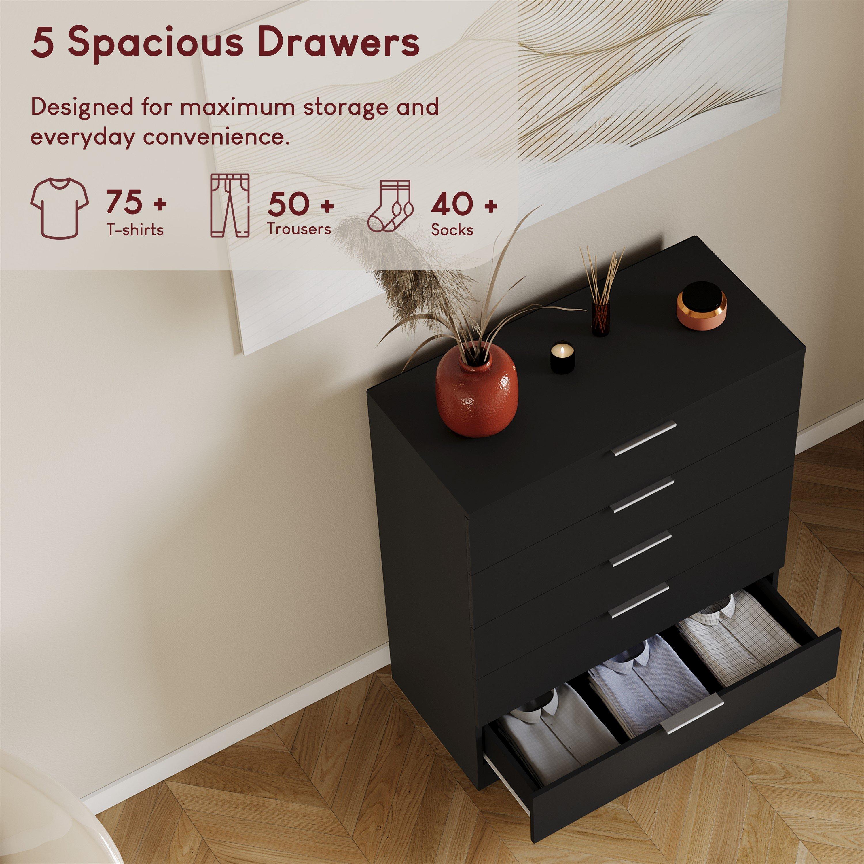 Black - Lassic - Vida Designs Trega 4 Piece Bedroom Set 6 - 5