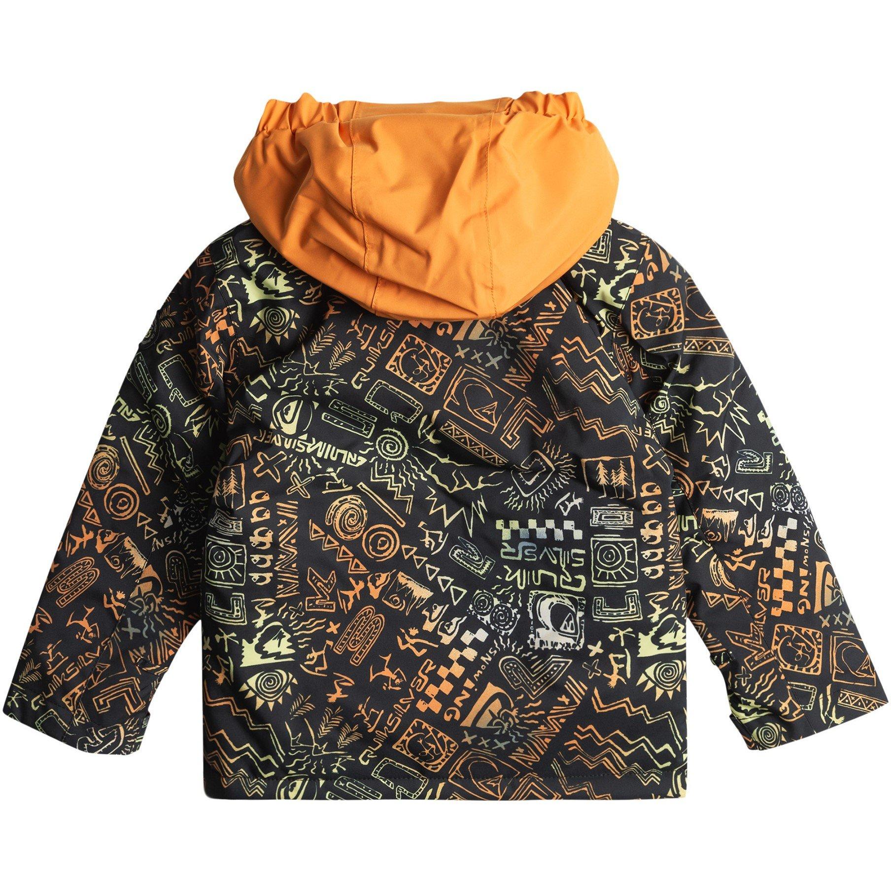 Orange - Quiksilver - Mission Print Waterproof Insulated Ski Jacket - 2