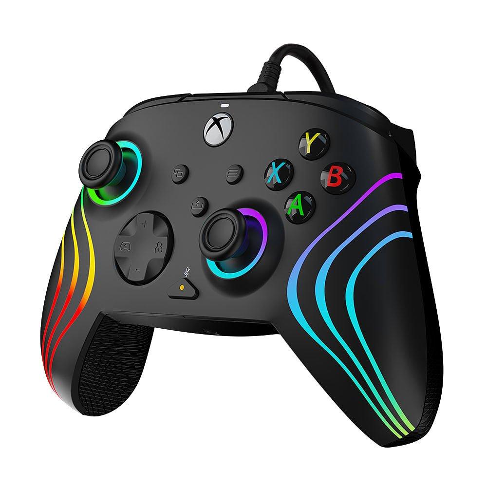 Sort - PDP - Afterglow Wave Wired Xbox Controller - Black - 6