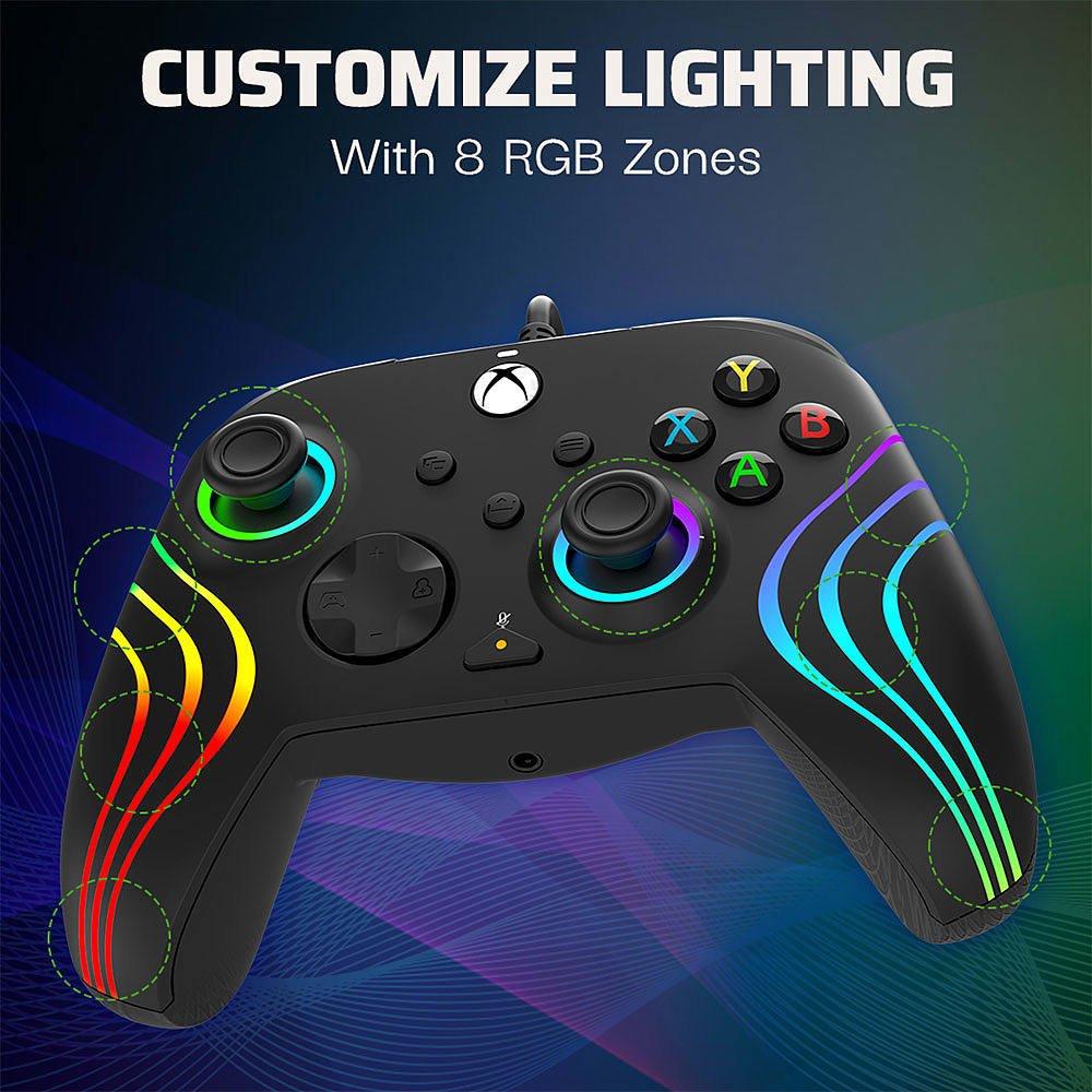 Sort - PDP - Afterglow Wave Wired Xbox Controller - Black - 10