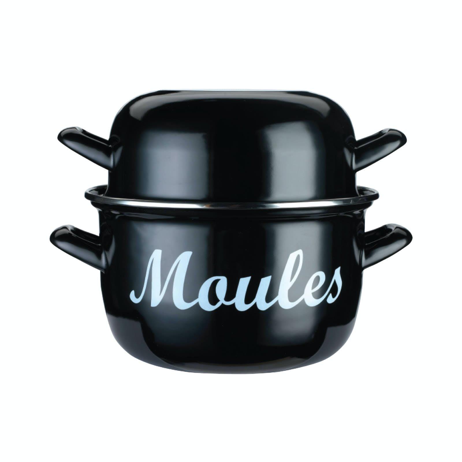 Kitchencraft  World Of Flavours Mussels Pot - Black - 2.2L