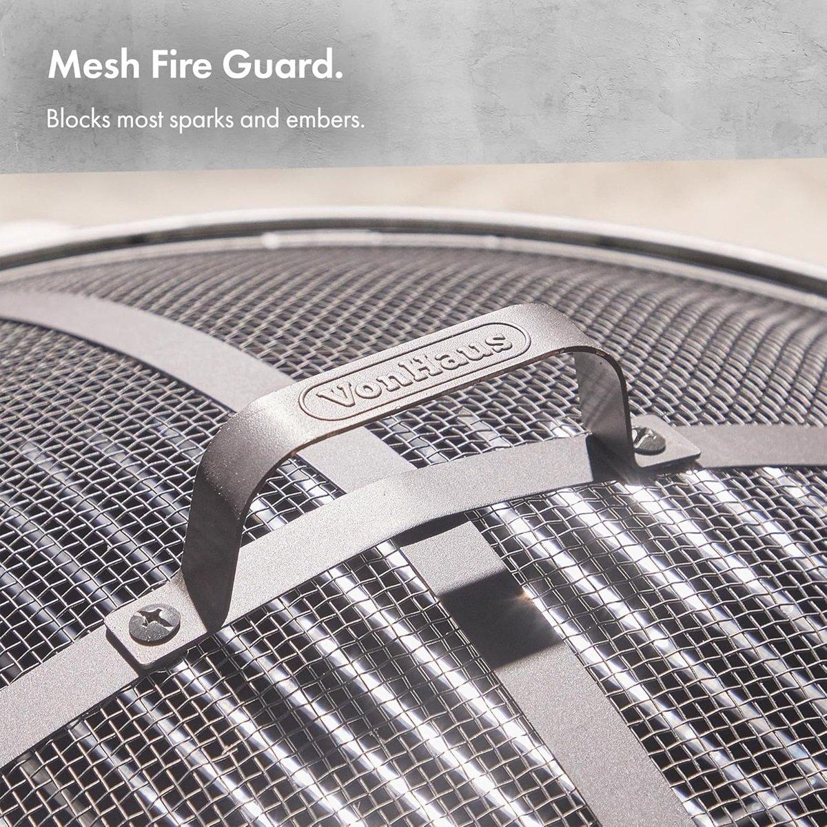 Black - VonHaus - VonHaus - Black & Copper Fire Pit - 4