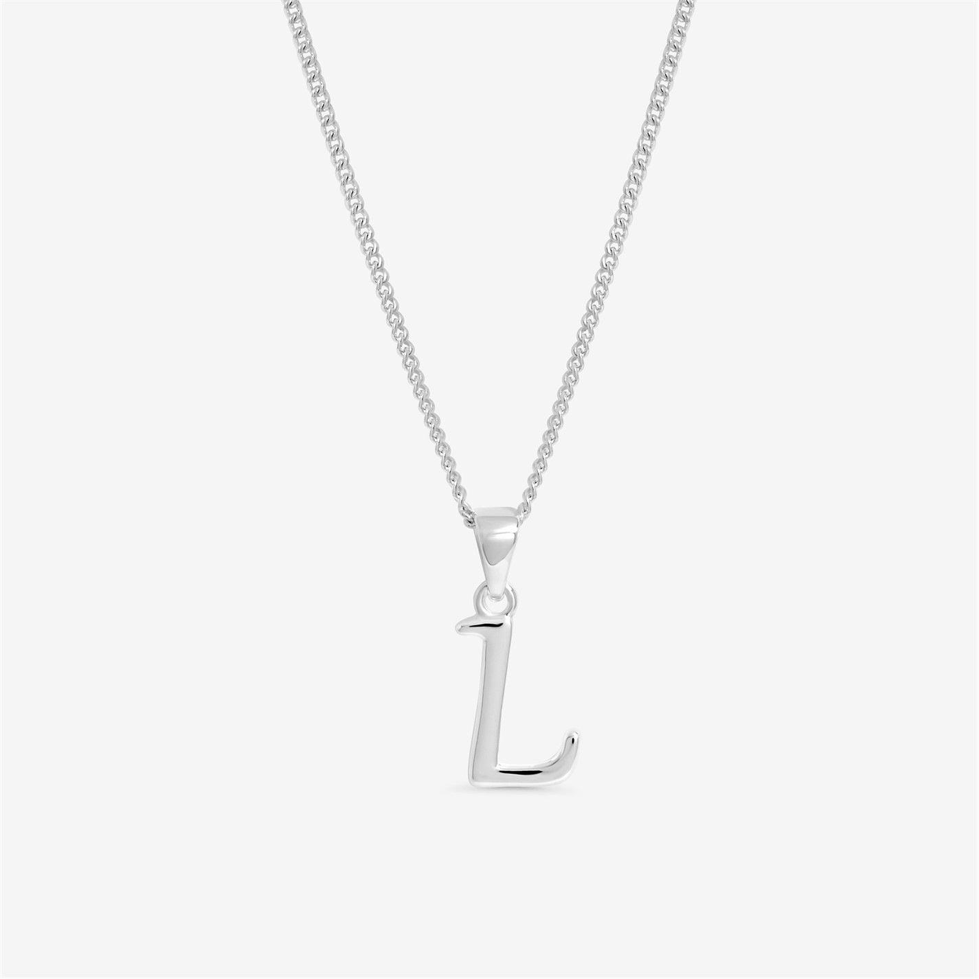 Silver - Simply Silver - Sterling Silver 925 Initial Pendant - 1