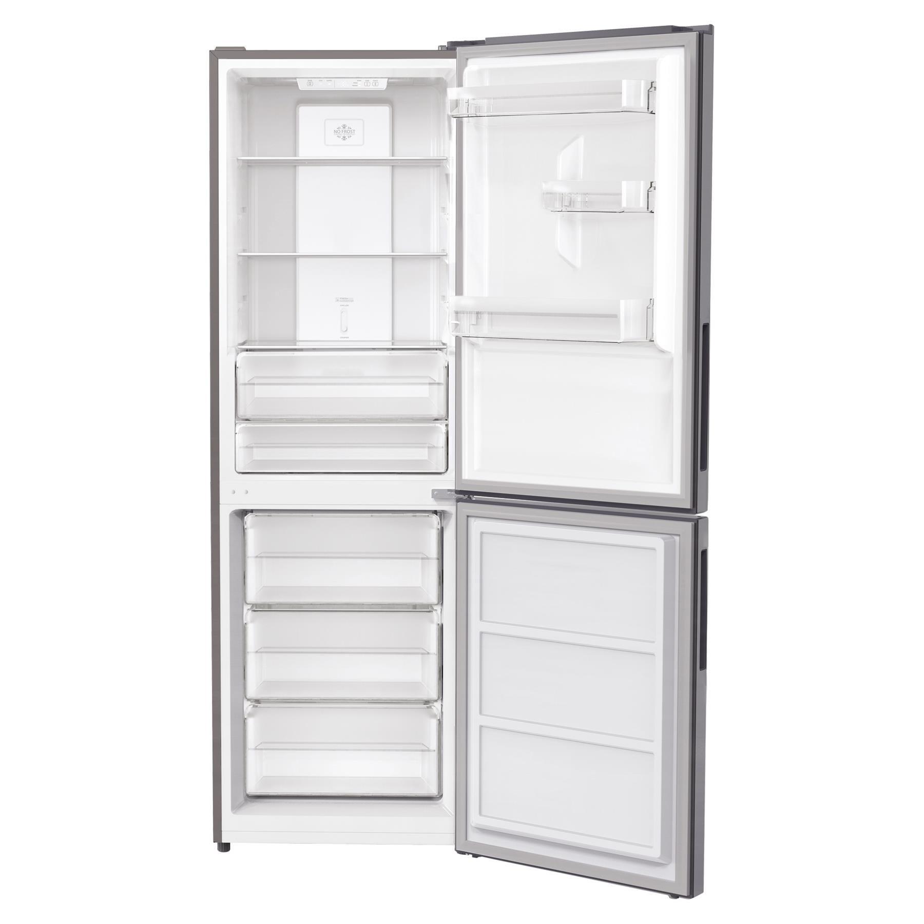 Silver - Statesman - TNF1860XE 60CM 60/40 TNF FRIDGE FREEZER LED DISPLA - 2