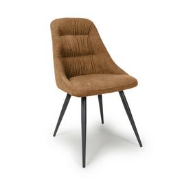 Shankar Set of 2 Corinth Linen Effect Dining Chairs