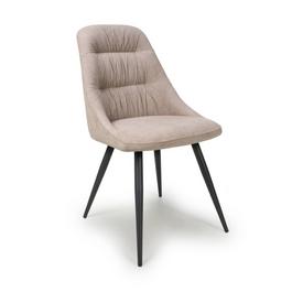 Shankar Set of 2 Corinth Linen Effect Dining Chairs