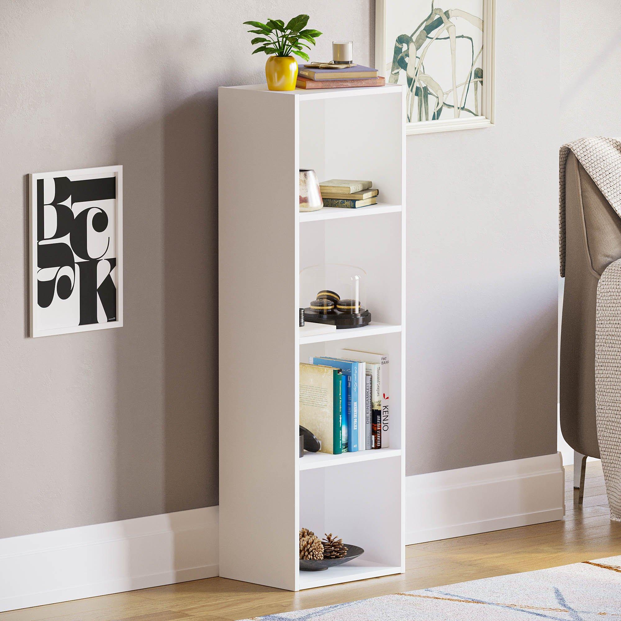 Lassic  Vida Designs Oxford 4 Tier Cube Bookcase - White - 4 Tier