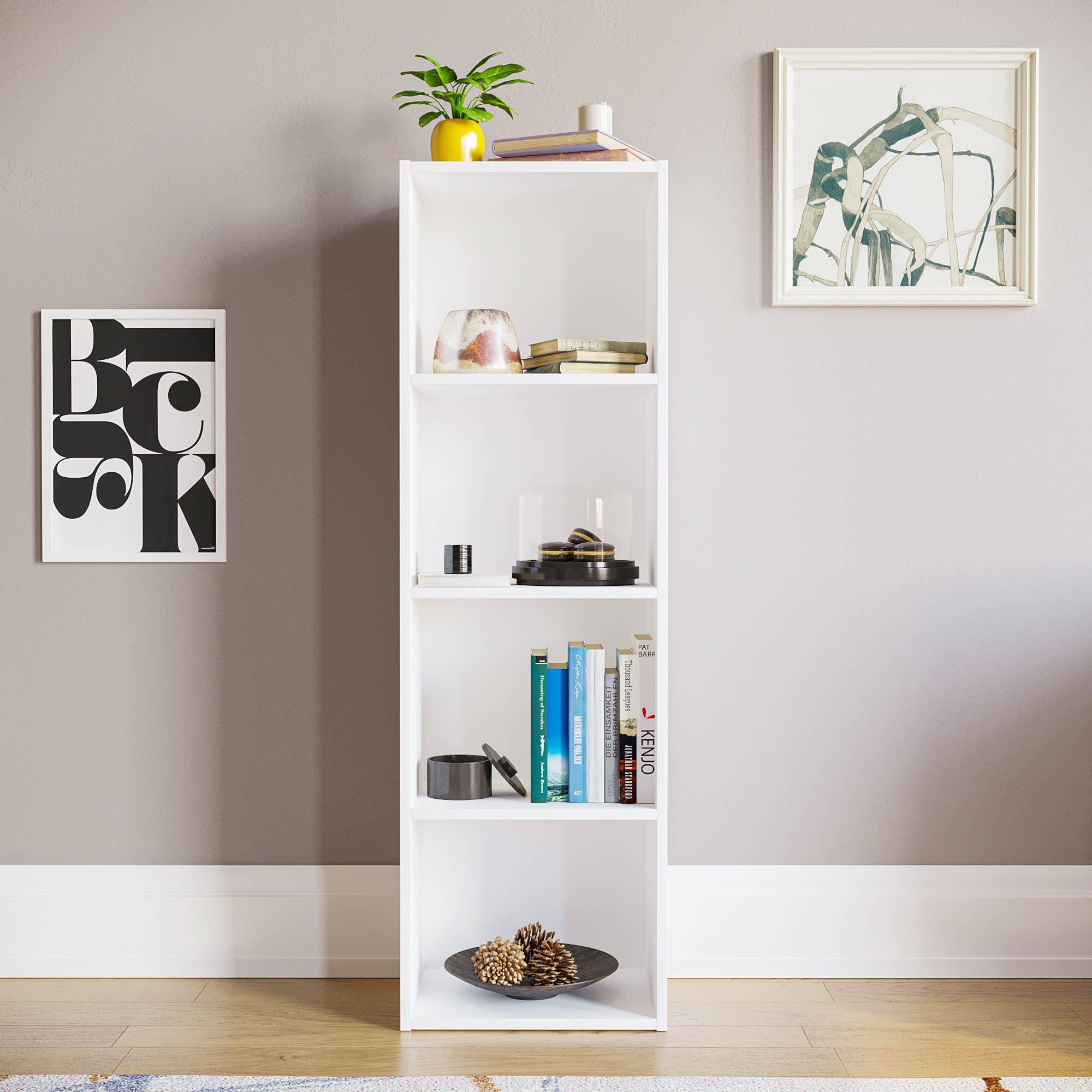 White - Lassic - Vida Designs Oxford 4 Tier Cube Bookcase - 3