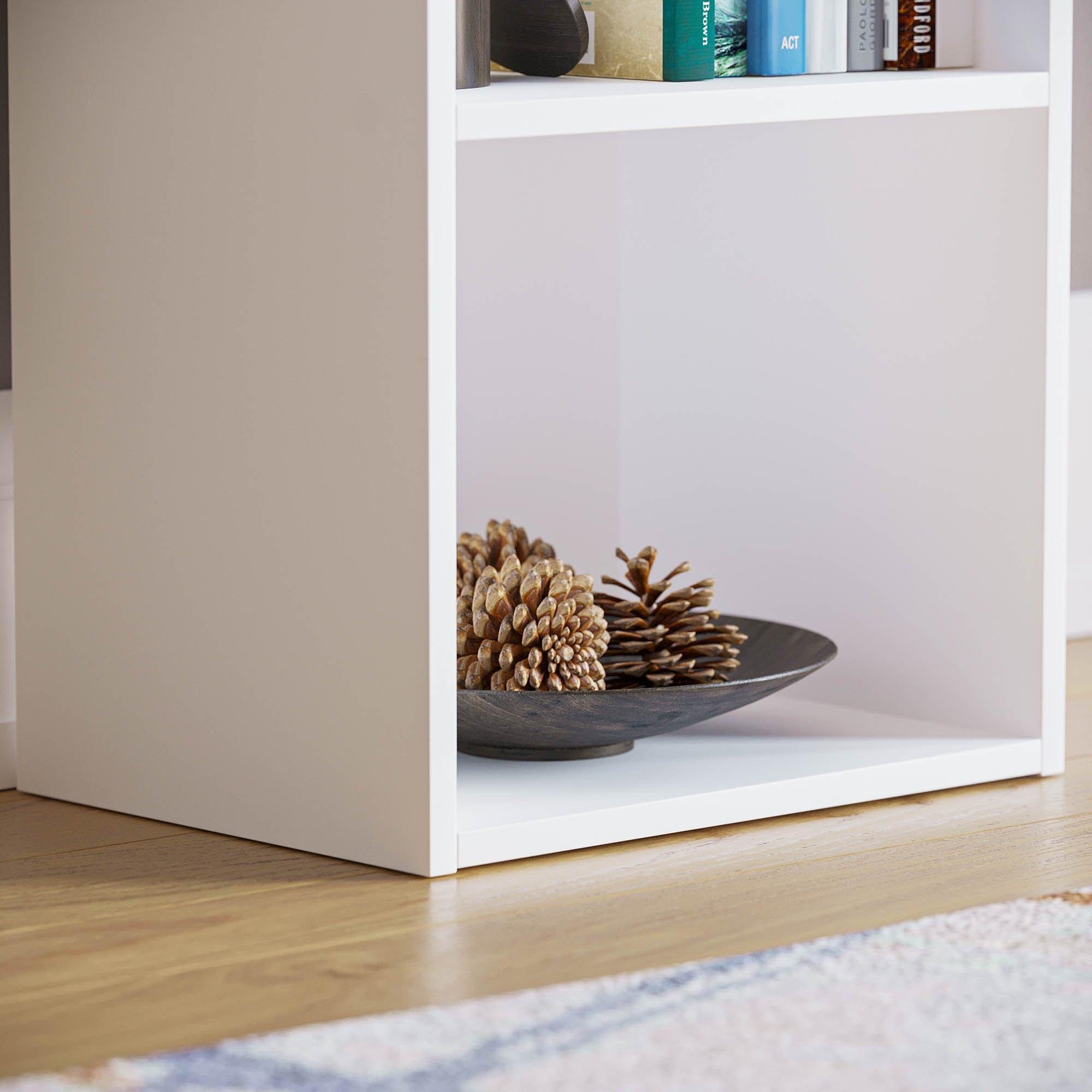White - Lassic - Vida Designs Oxford 4 Tier Cube Bookcase - 5