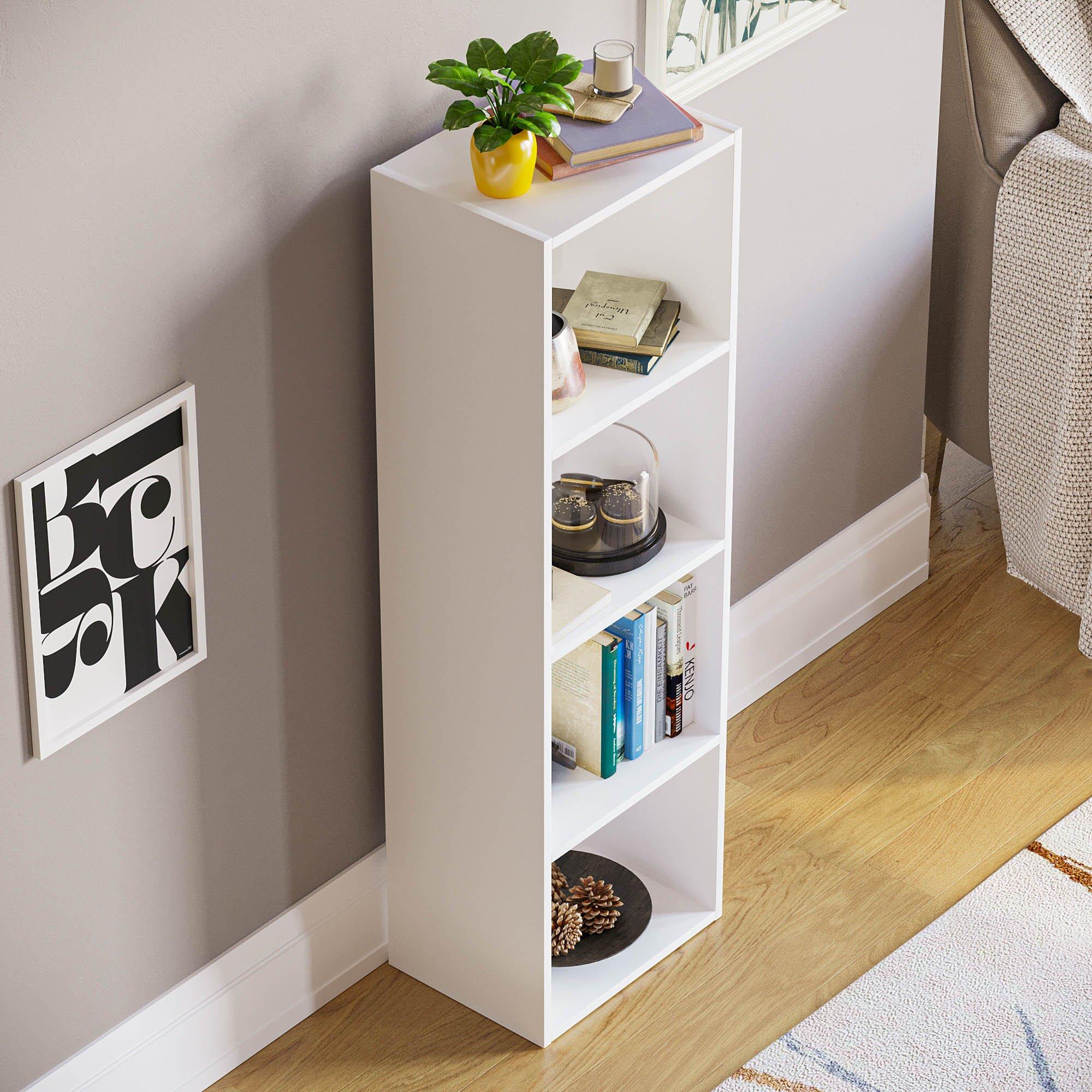 White - Lassic - Vida Designs Oxford 4 Tier Cube Bookcase - 6