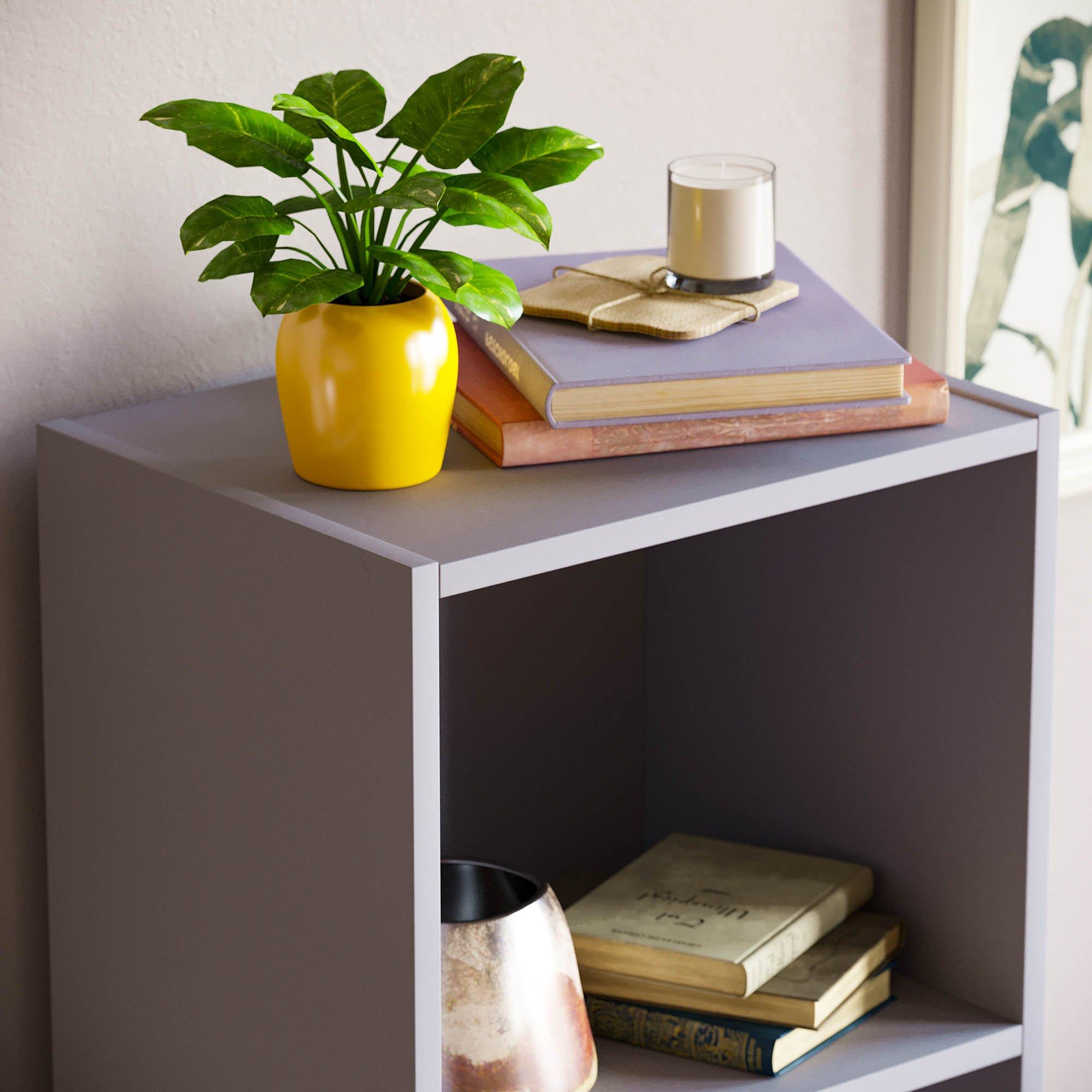 Grey - Lassic - Vida Designs Oxford 4 Tier Cube Bookcase - 4