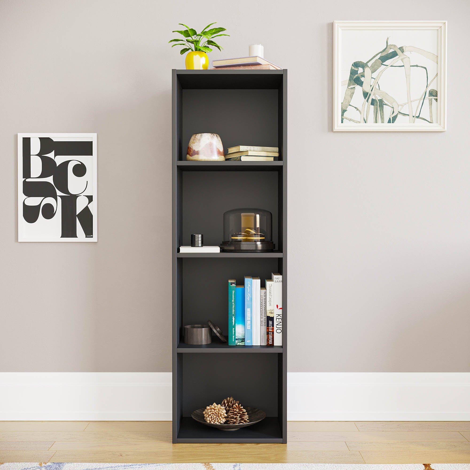 Black - Lassic - Vida Designs Oxford 4 Tier Cube Bookcase - 3