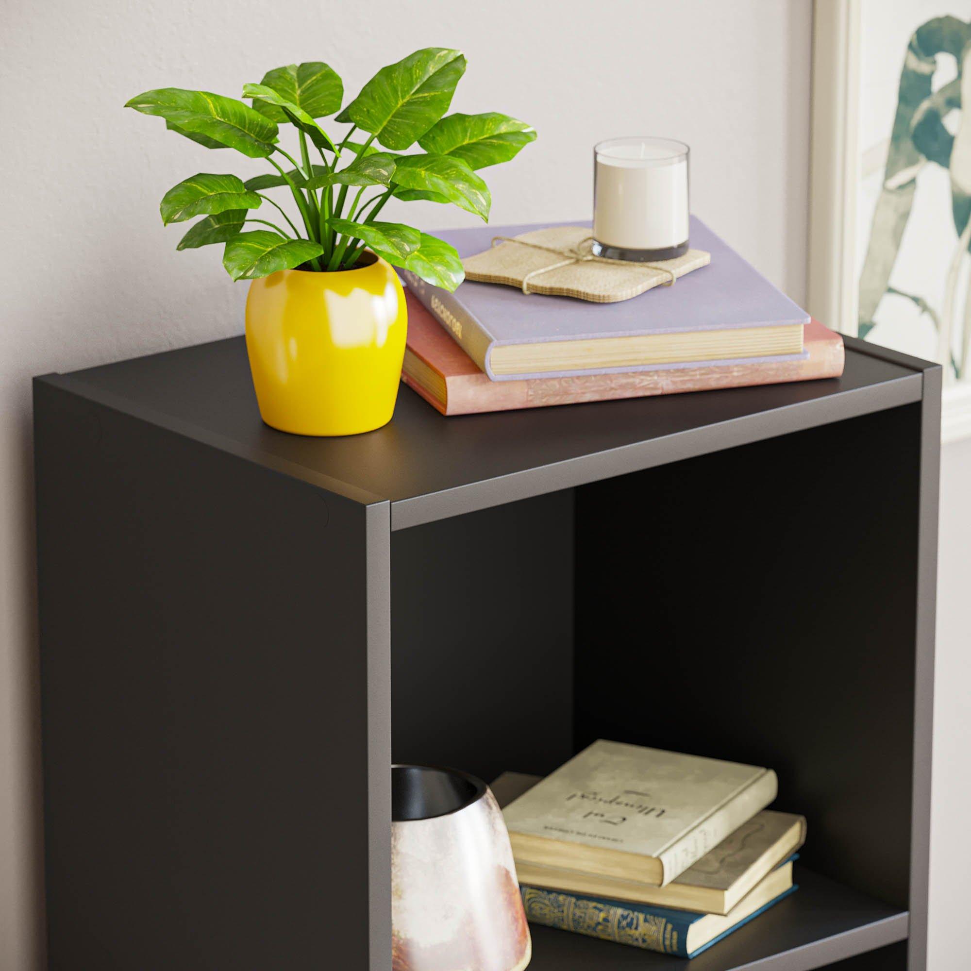 Black - Lassic - Vida Designs Oxford 4 Tier Cube Bookcase - 4
