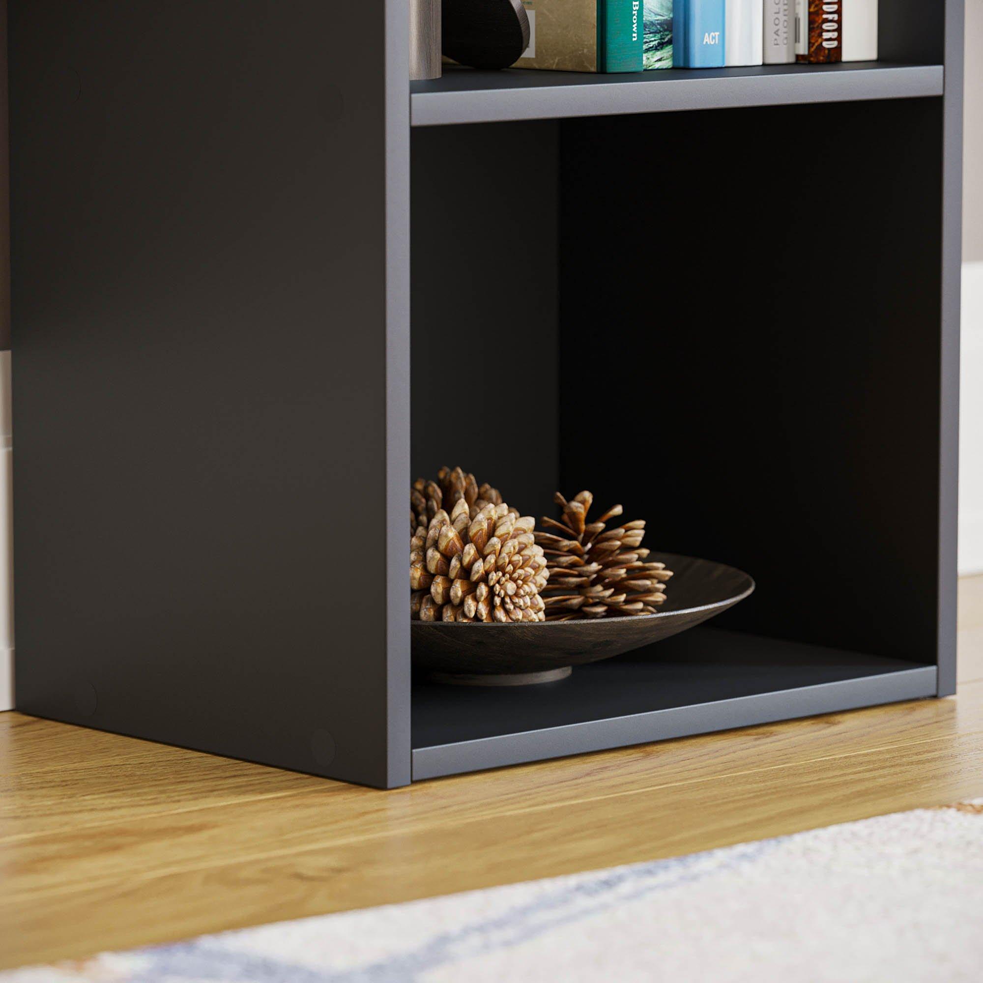 Black - Lassic - Vida Designs Oxford 4 Tier Cube Bookcase - 5