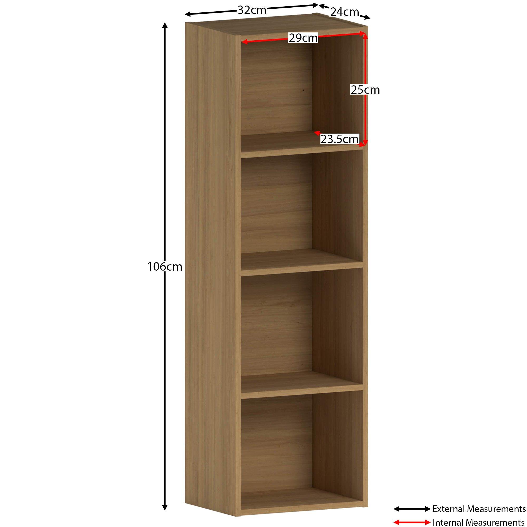 Oak - Lassic - Vida Designs Oxford 4 Tier Cube Bookcase - 2